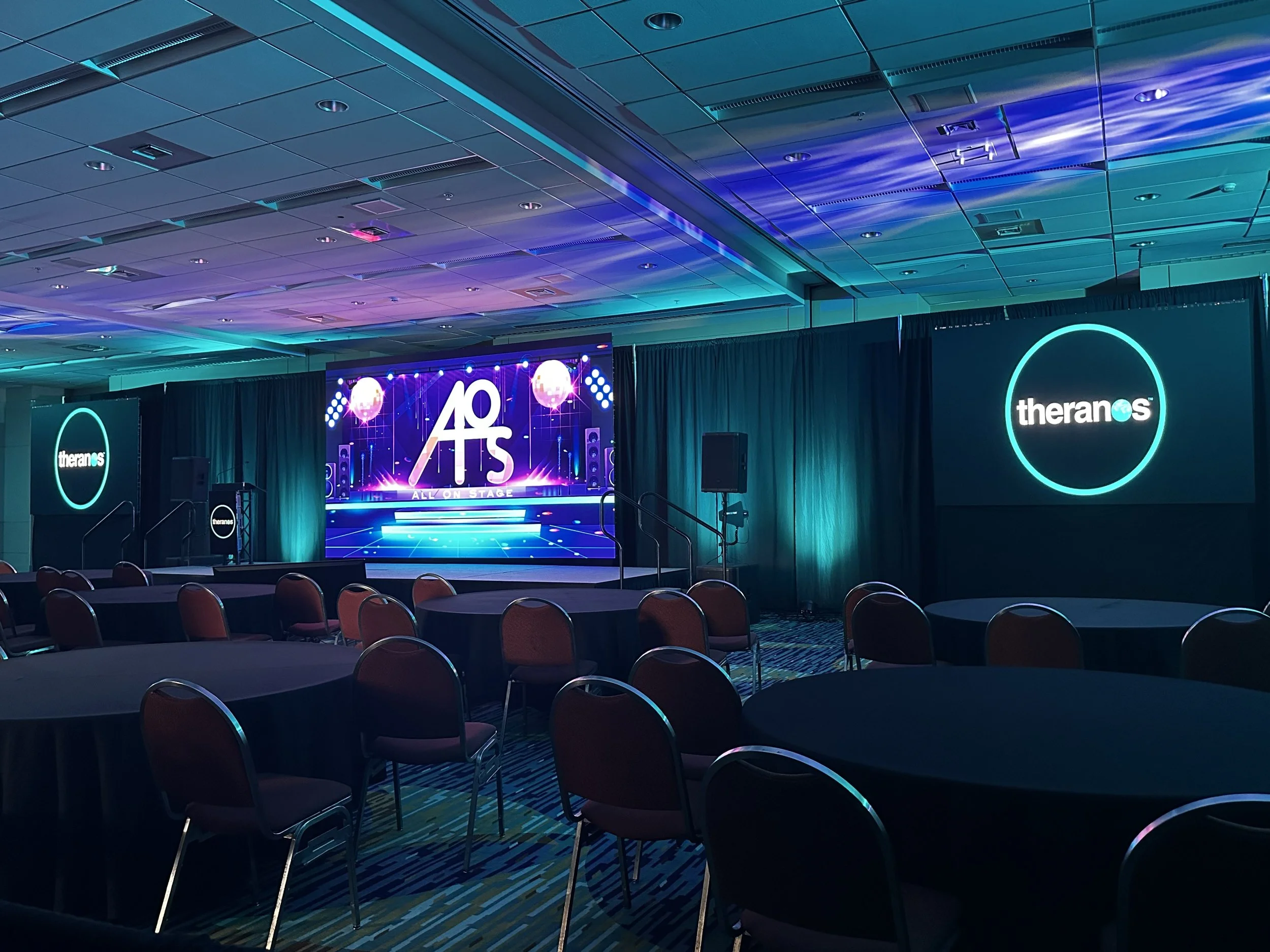 corporate video wall setup in west palm