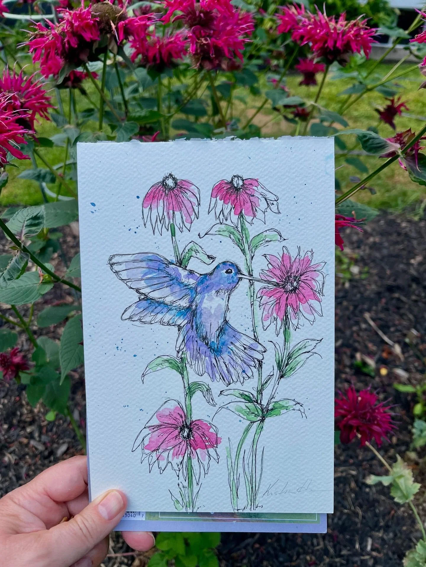 I did the unthinkable this past Sunday. I sat on the porch with the fan blowing on me and gave myself permission to do nothing for hours and hours. I sketched. I read a book. I napped on and off. I stared out the window and watched winged things enjo