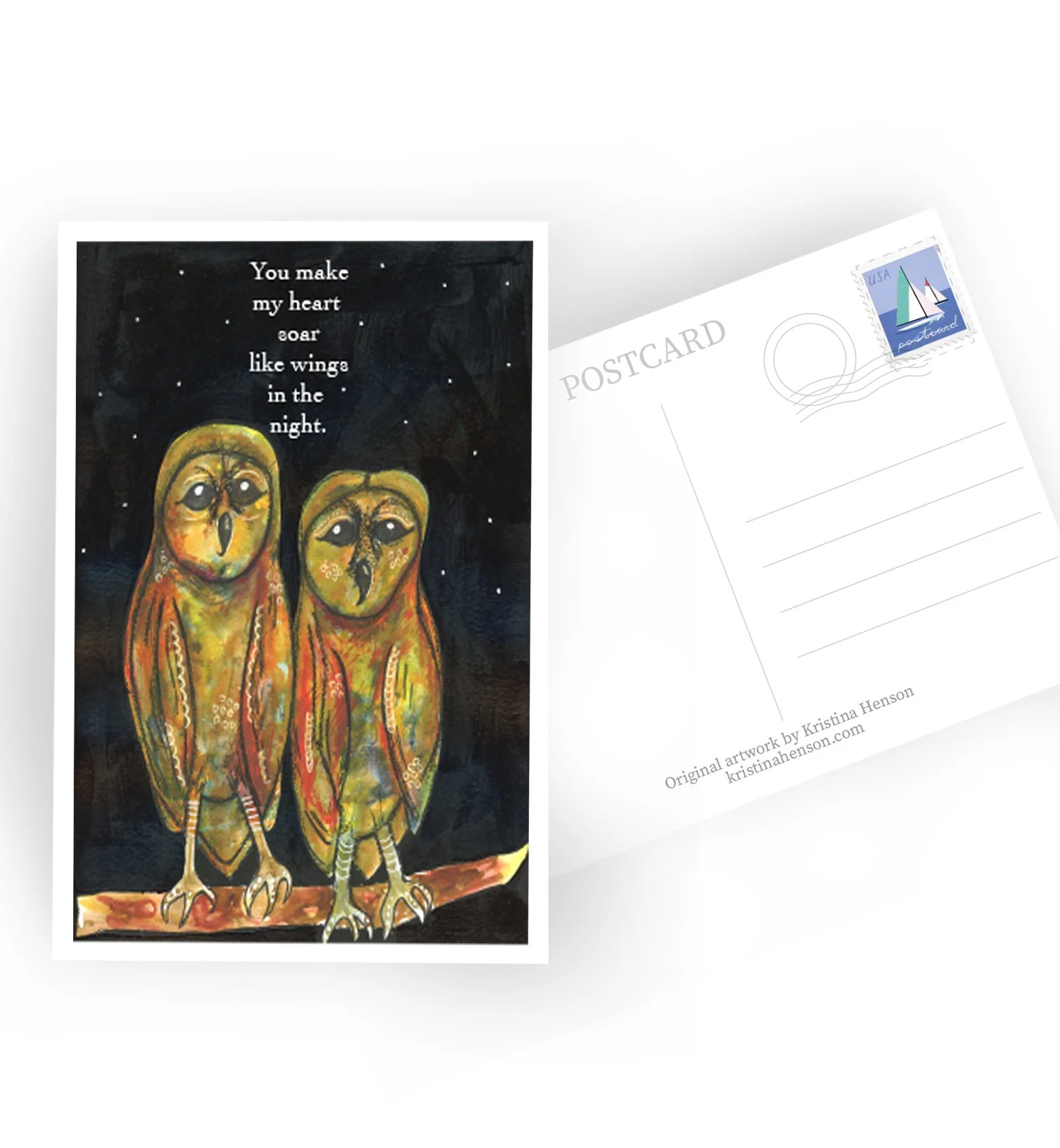 Barn Owls Love Soaring Like Wings Postcard
