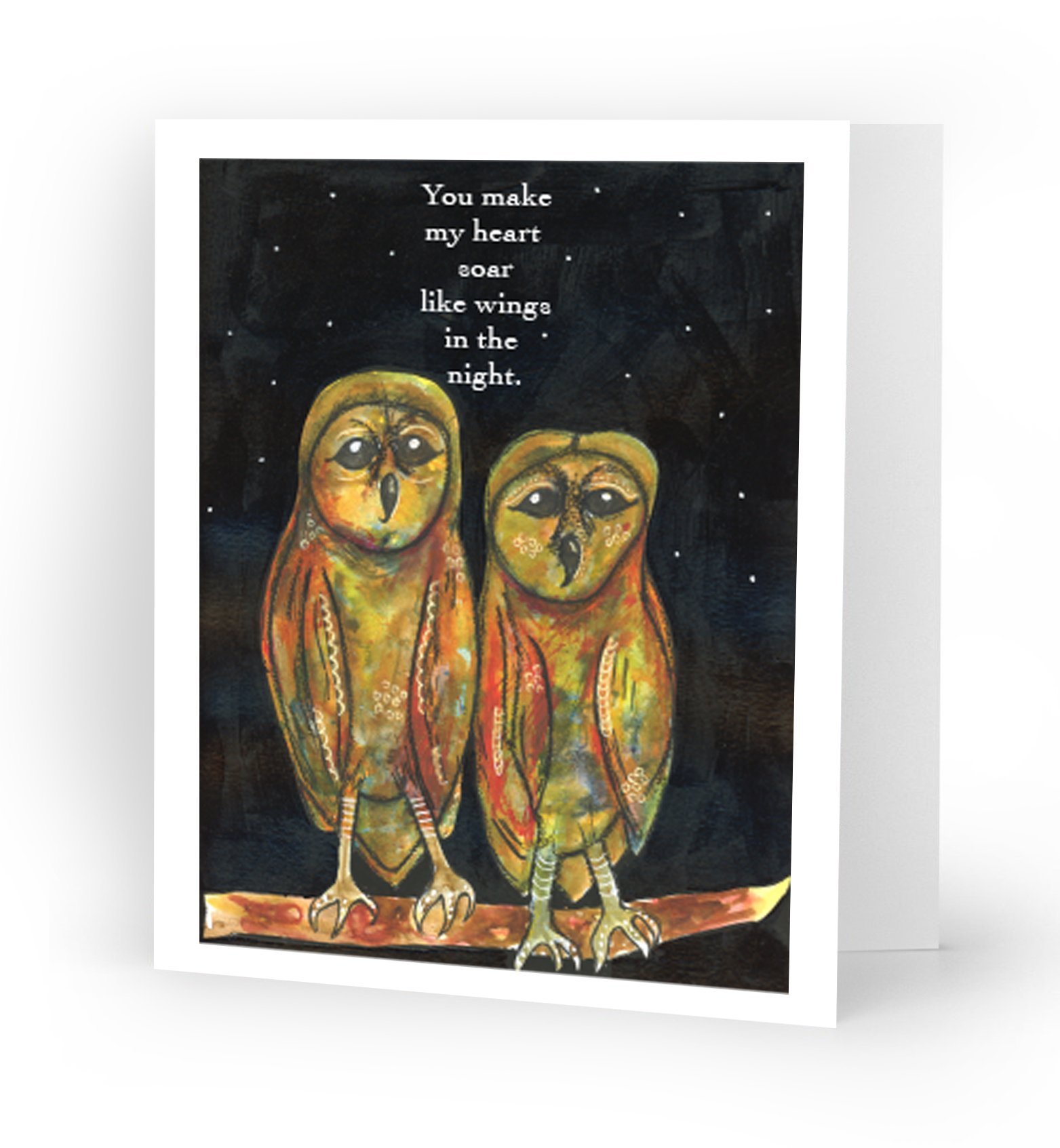 Barn Owls Soar Like Wings Greeting Card