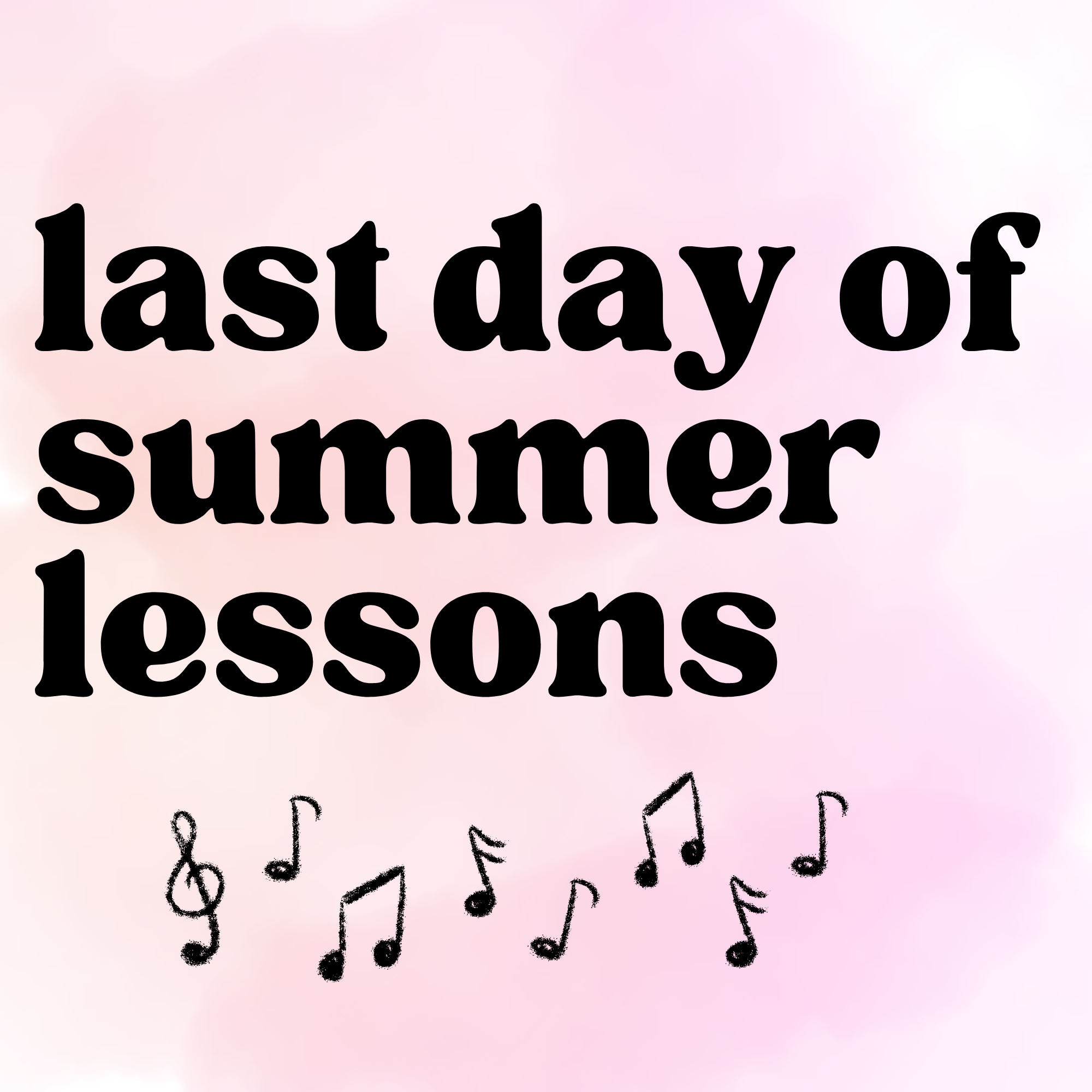 Last day of summer lessons