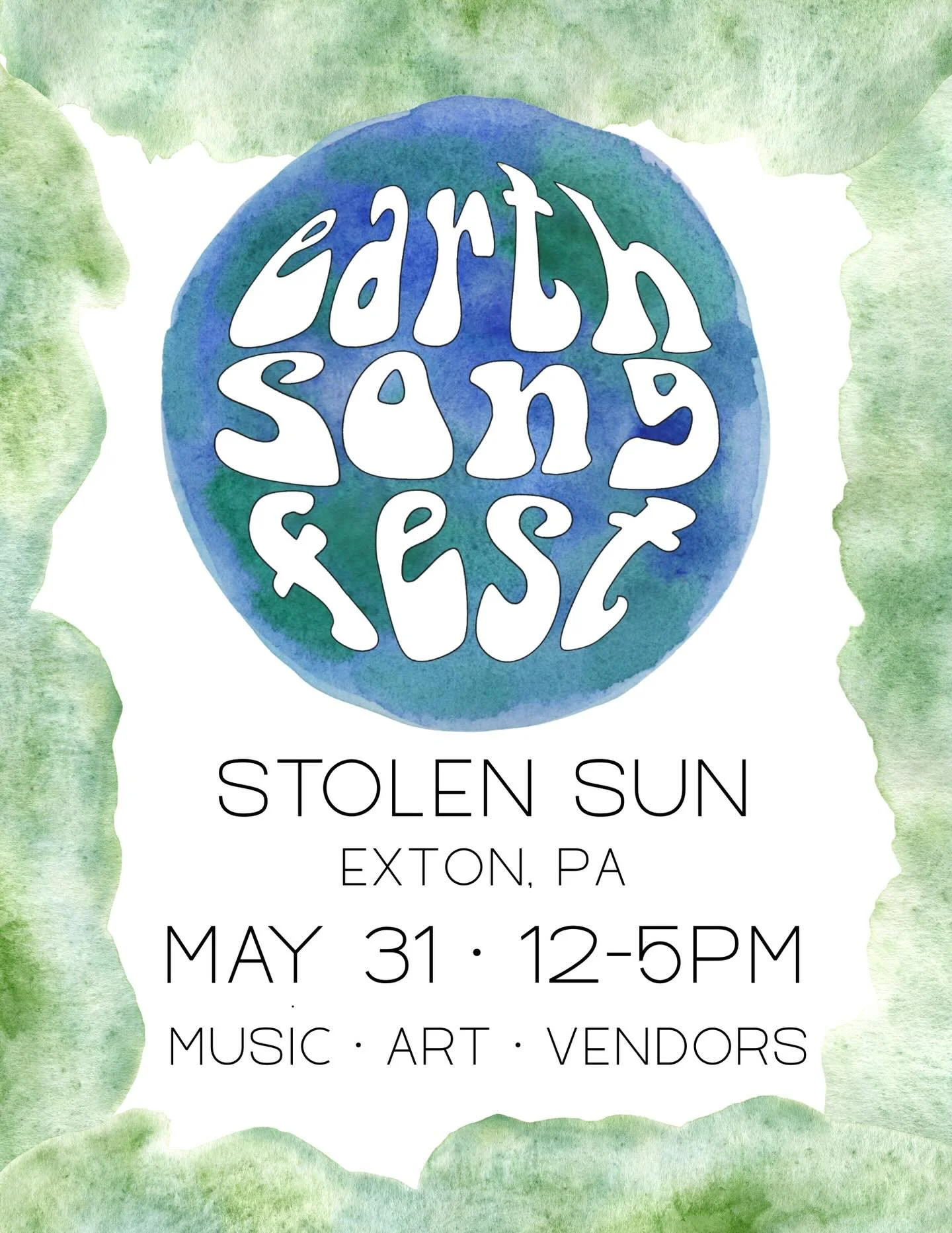 🎶 SAVE THE DATE 🎶 our 7th Annual Earth Song Fest is back at @stolensunbrew on May 31!! 🌞 live music &bull; local artists &bull; craft vendors &bull; family friendly 🌞

📣 student performer sign ups coming soon!

#musicschool #musiclessons #extonp