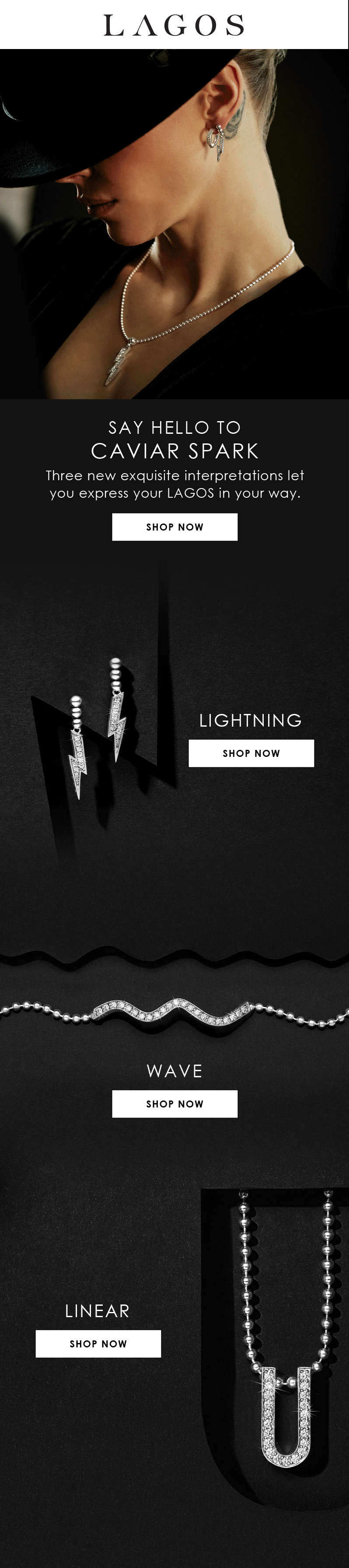 An email about the new Spark collection at LAGOS