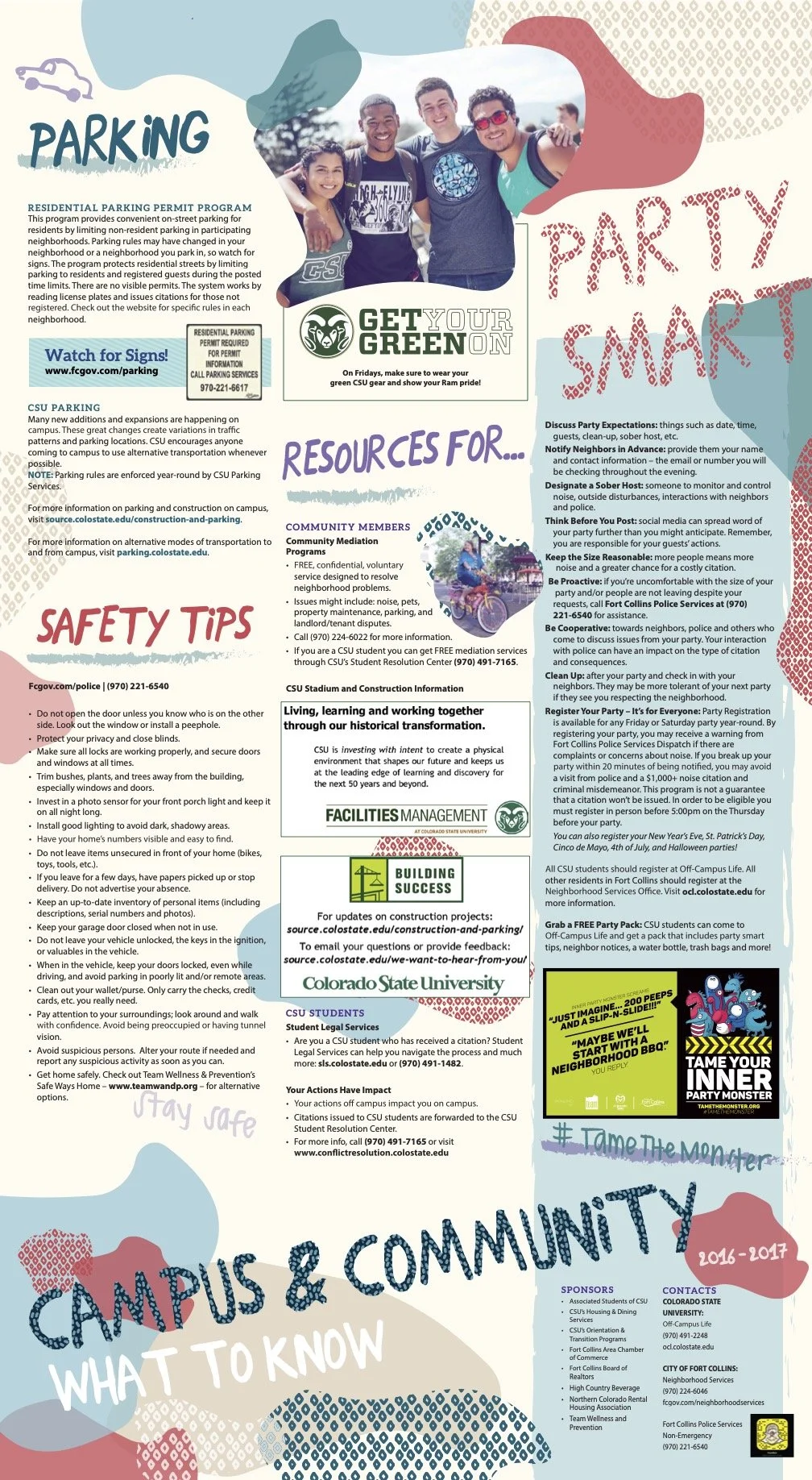 Back page of the new posters for the CW event