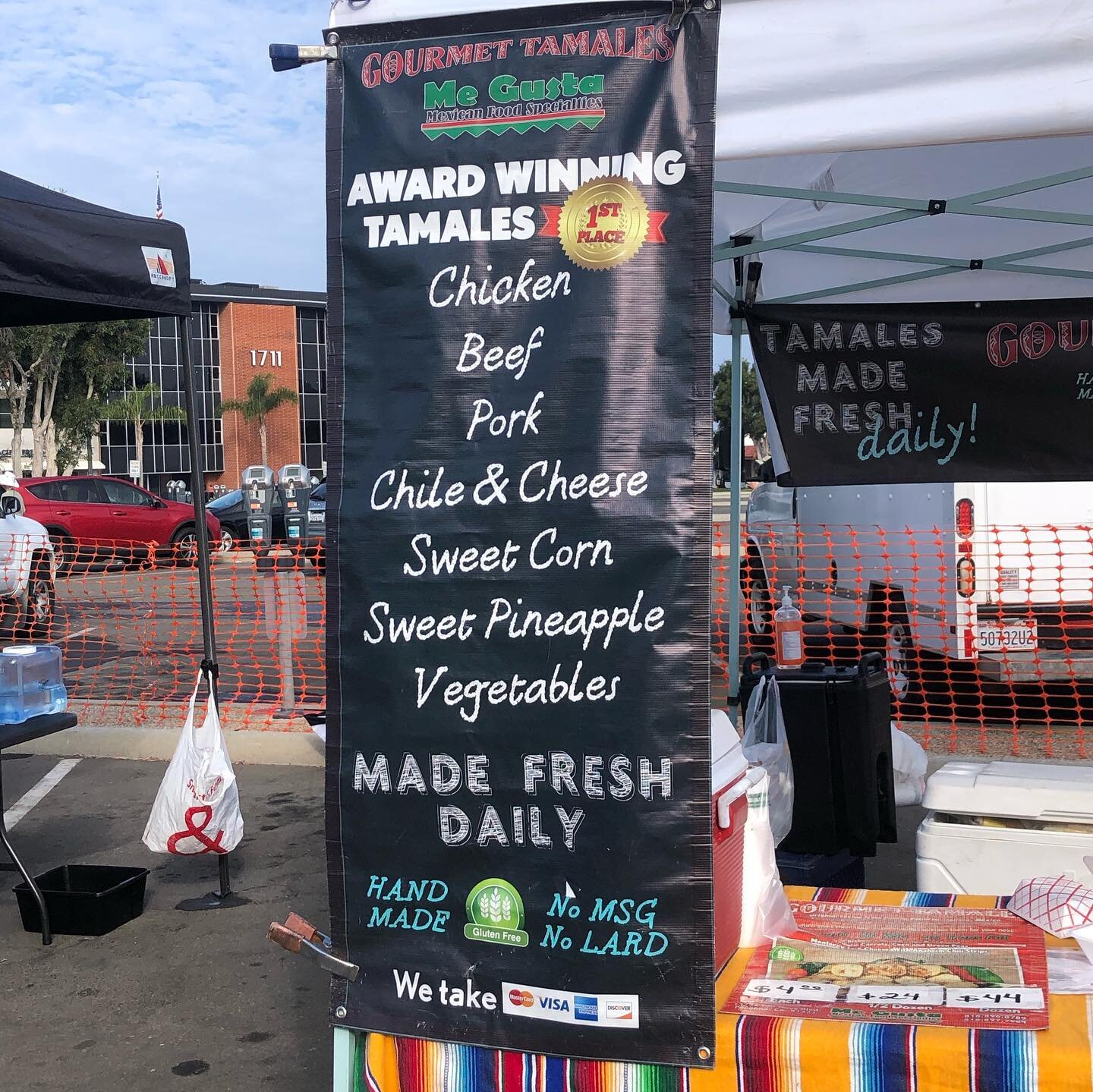 Get the award winning tamales tomorrow from @megustagourmettamales We&rsquo;ll be open from 9am to 2pm.
.
.
.
.
.
#megustagourmettamales #tamales #handmade #freshlymade #rvcertifiedfarmersmarket #9amto2pm #farmersmarket #redondobeach #rivieravillage 