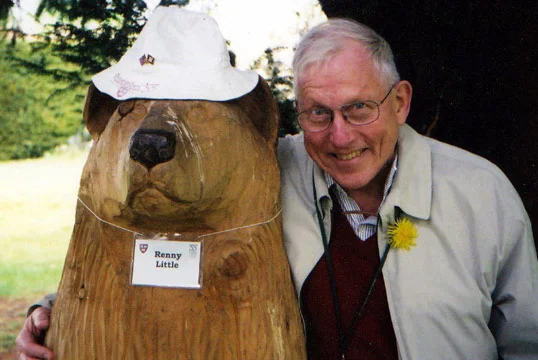 Renny Little and a friend, 2003. (Photograph: Courtesy of R. Little)