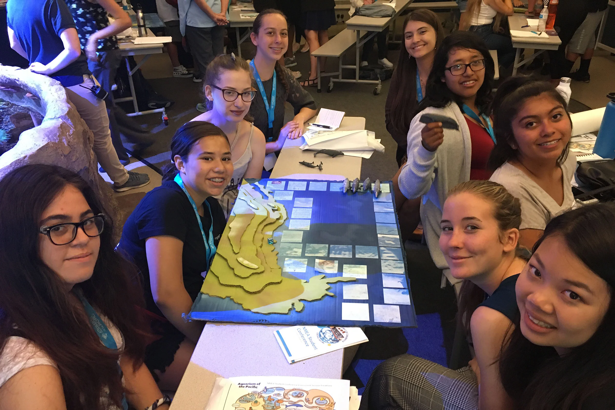 Youth engaged in an activity at the 2018 Student Conference