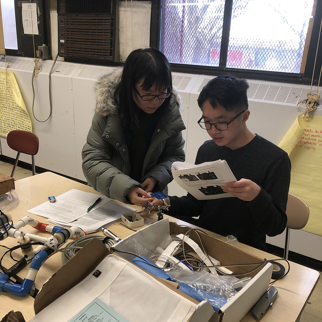 Jason Zheng and Karen Huang, John Dewey High School, building control box
