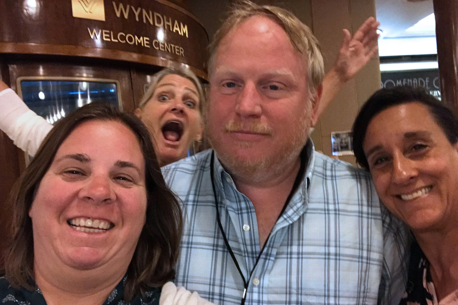 David Christopher, Diana Payne, Susan Haynes, and Lauren during the Long Beach 2018 Scavenger Hunt