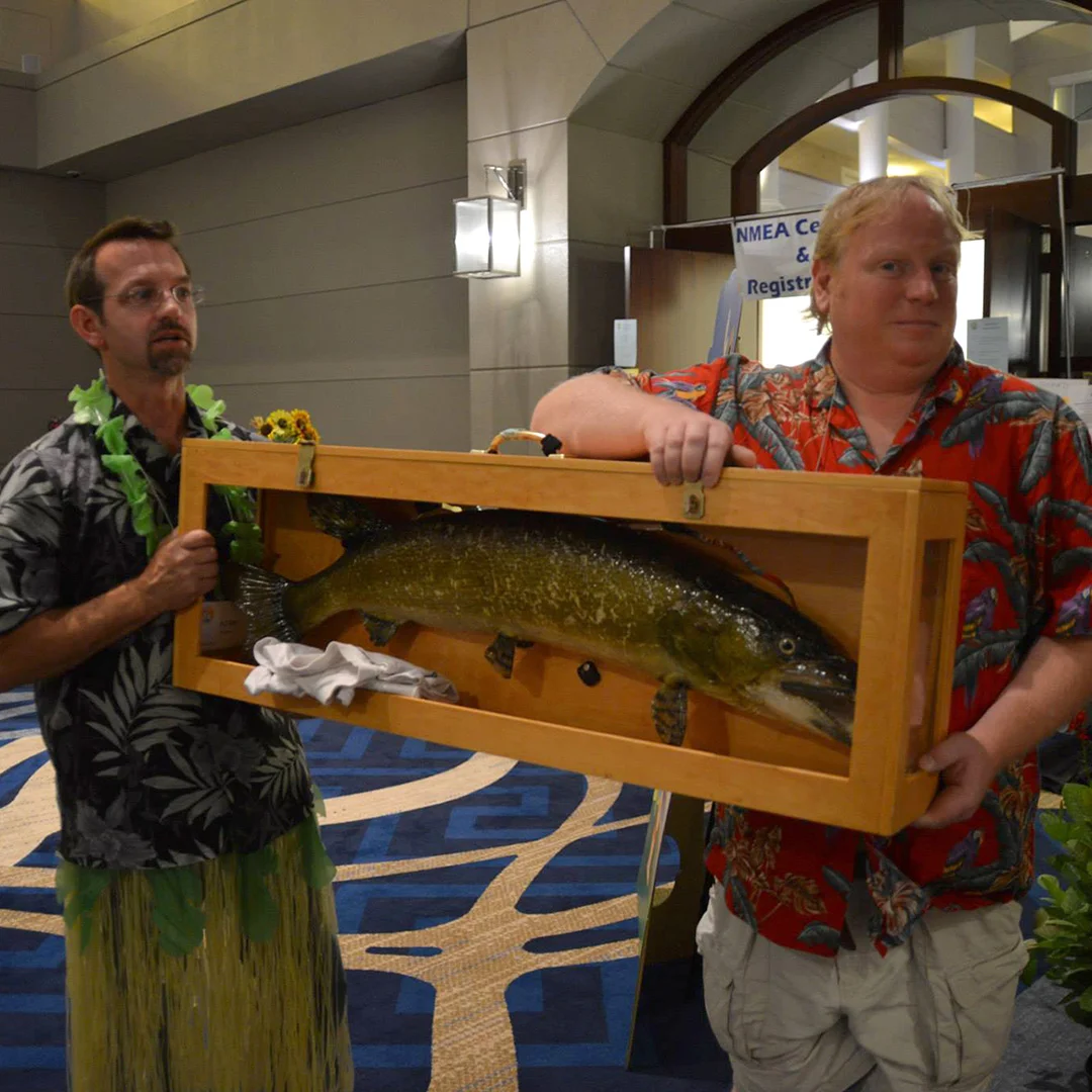 Adam Frederick and David with the Pike at NMEA 2014