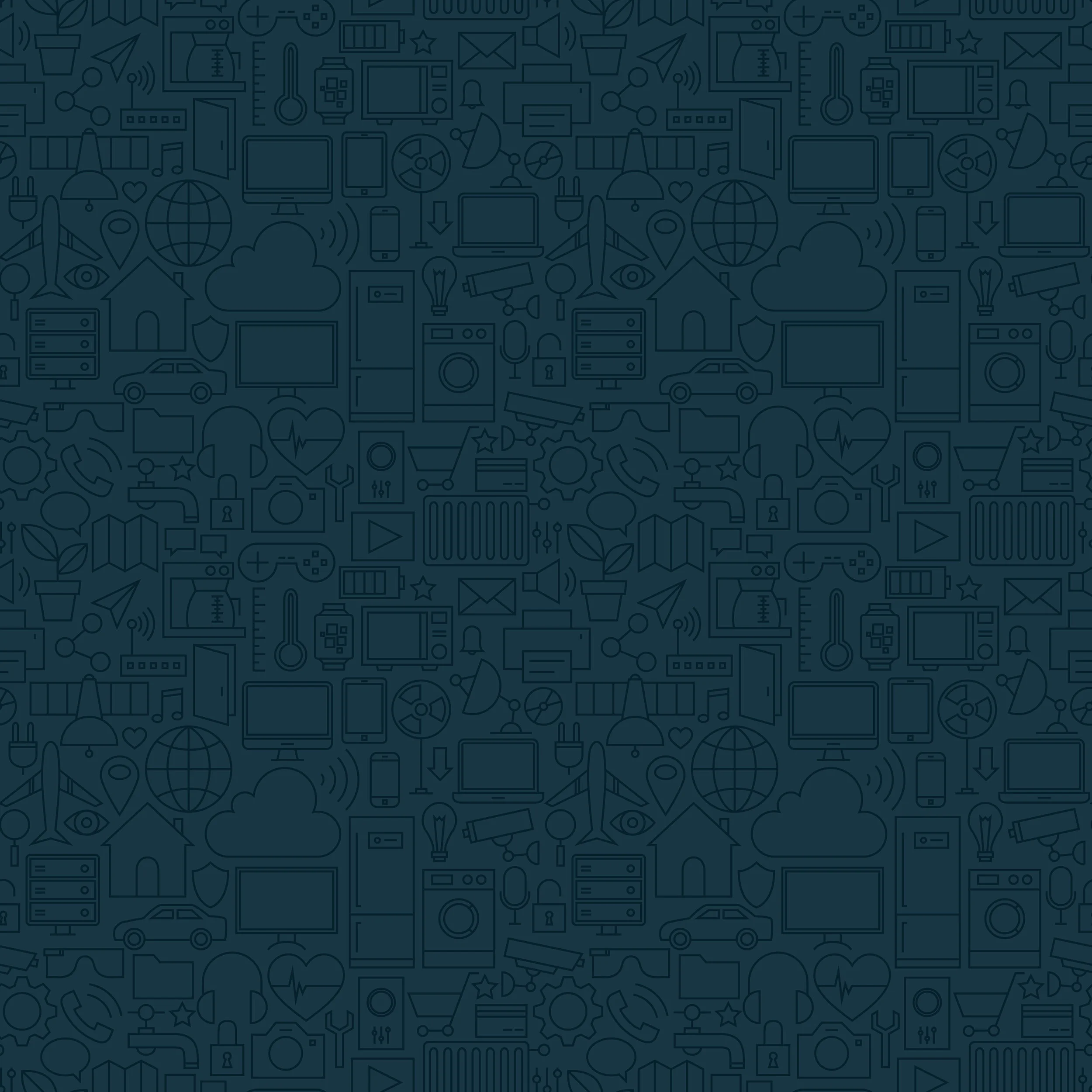 Thin Line Internet of Things Dark Seamless Pattern.jpg
