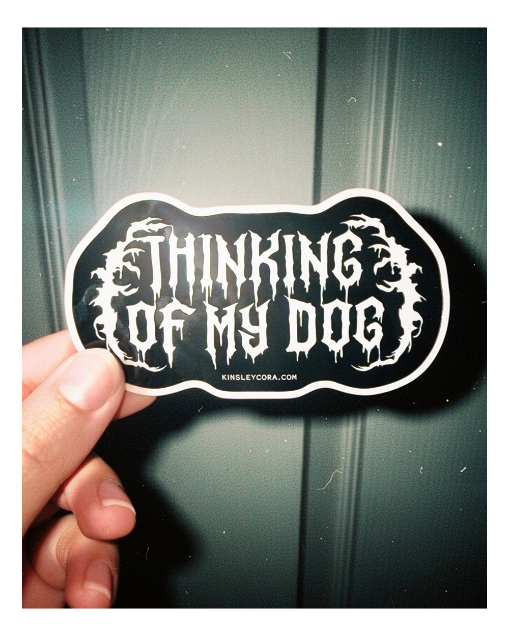 Thinking of My Dog Sticker