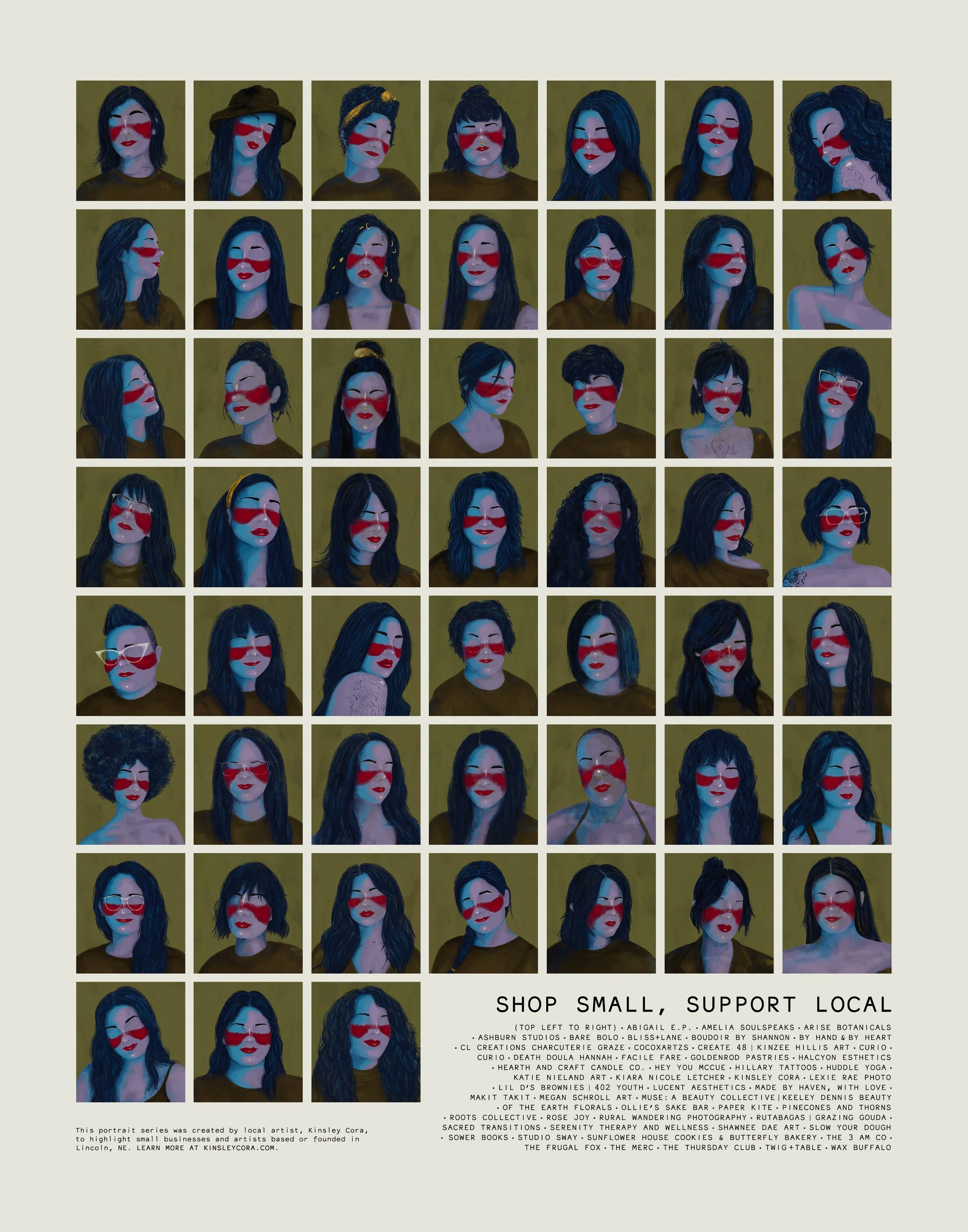 Shop small, support local 11x14 Print