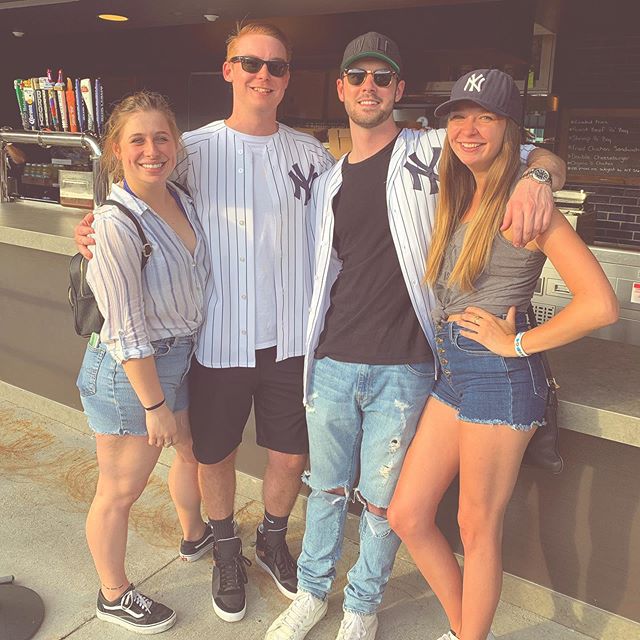 Wicked Wolf Management staff meets the @yankees ⚾️🍻