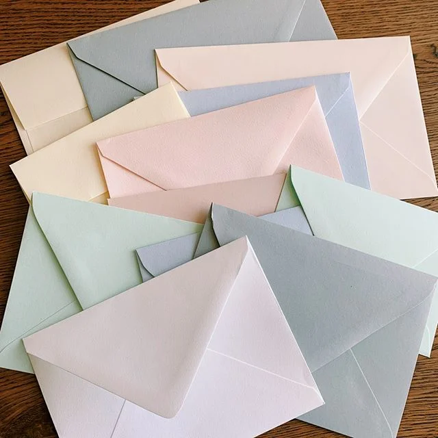 Have questions about envelopes? We can help! Whether you&rsquo;re curious about a specific color, size or flap style - we have an answer!⠀⠀⠀⠀⠀⠀⠀⠀⠀
.⠀⠀⠀⠀⠀⠀⠀⠀⠀
.⠀⠀⠀⠀⠀⠀⠀⠀⠀
.⠀⠀⠀⠀⠀⠀⠀⠀⠀
.⠀⠀⠀⠀⠀⠀⠀⠀⠀
.⠀⠀⠀⠀⠀⠀⠀⠀⠀
.⠀⠀⠀⠀⠀⠀⠀⠀⠀
#envelopes #letterpress #squareflap #euroflap #pointedflap #stationery #stationerylove #stationeryaddict #letterpressstudio #letterpressprinter #letterpressprinting