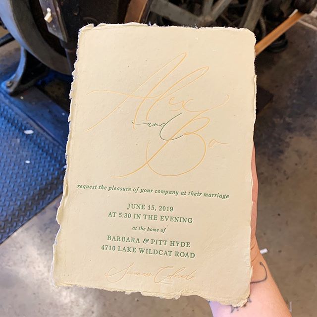 Check out these gold foil &amp; green letterpress wedding invitations we printed for @cecilespaperco on handmade paper ✨.⠀⠀⠀⠀⠀⠀⠀⠀⠀
.⠀⠀⠀⠀⠀⠀⠀⠀⠀
.⠀⠀⠀⠀⠀⠀⠀⠀⠀
.⠀⠀⠀⠀⠀⠀⠀⠀⠀
.⠀⠀⠀⠀⠀⠀⠀⠀⠀
.⠀⠀⠀⠀⠀⠀⠀⠀⠀
.⠀⠀⠀⠀⠀⠀⠀⠀⠀
.⠀⠀⠀⠀⠀⠀⠀⠀⠀
#letterpress #foil #hotfoil #goldfoil #letterpressprint #weddinginvitation #weddinginvites #weddinginvitationdesign #stationery #stationerydesign #design