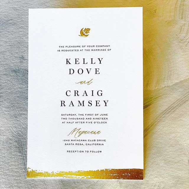 Check out these invitations printed for @paperbythebay  These were letterpressed, foil debossed and foil embossed on @craneandco 220lb lettra. 
#letterpressprinting #foilprints #embossing #weddinginvitations #czarpress #customprinting #customprint