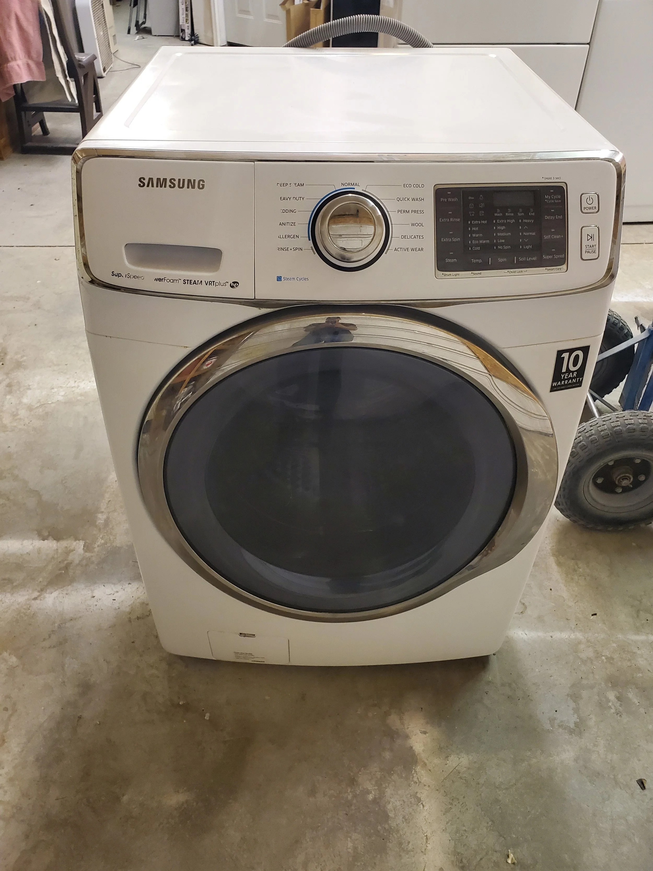 Samsung 4.2 cu. ft. Front-Load Washer this product comes with a 90 day warranty