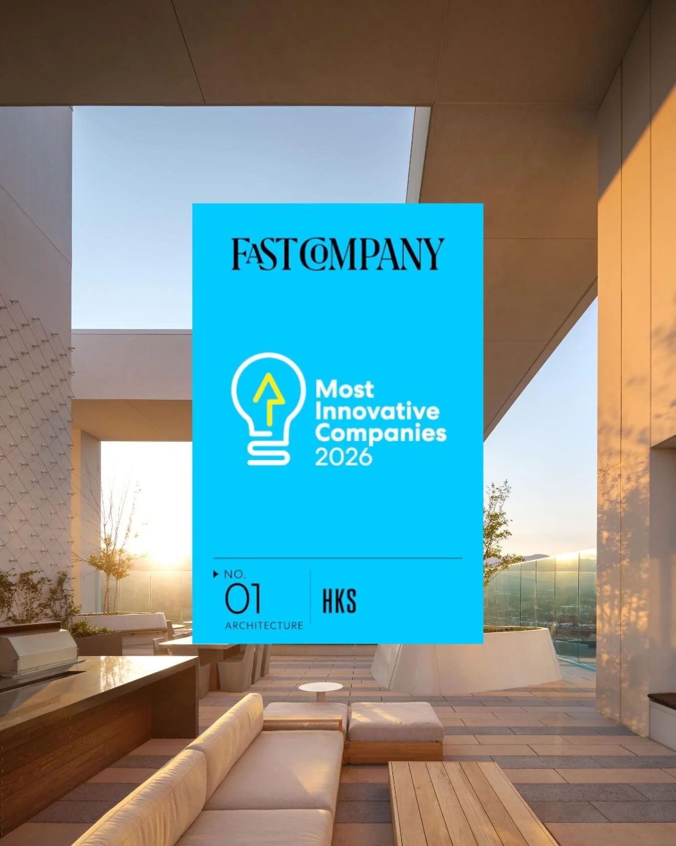 We&rsquo;re celebrating our clients at HKS for earning the #1 spot on Fast Company&rsquo;s Most Innovative Architecture Companies of 2026, recognized for reimagining how buildings can actively respond to environmental challenges, impacting people, pl