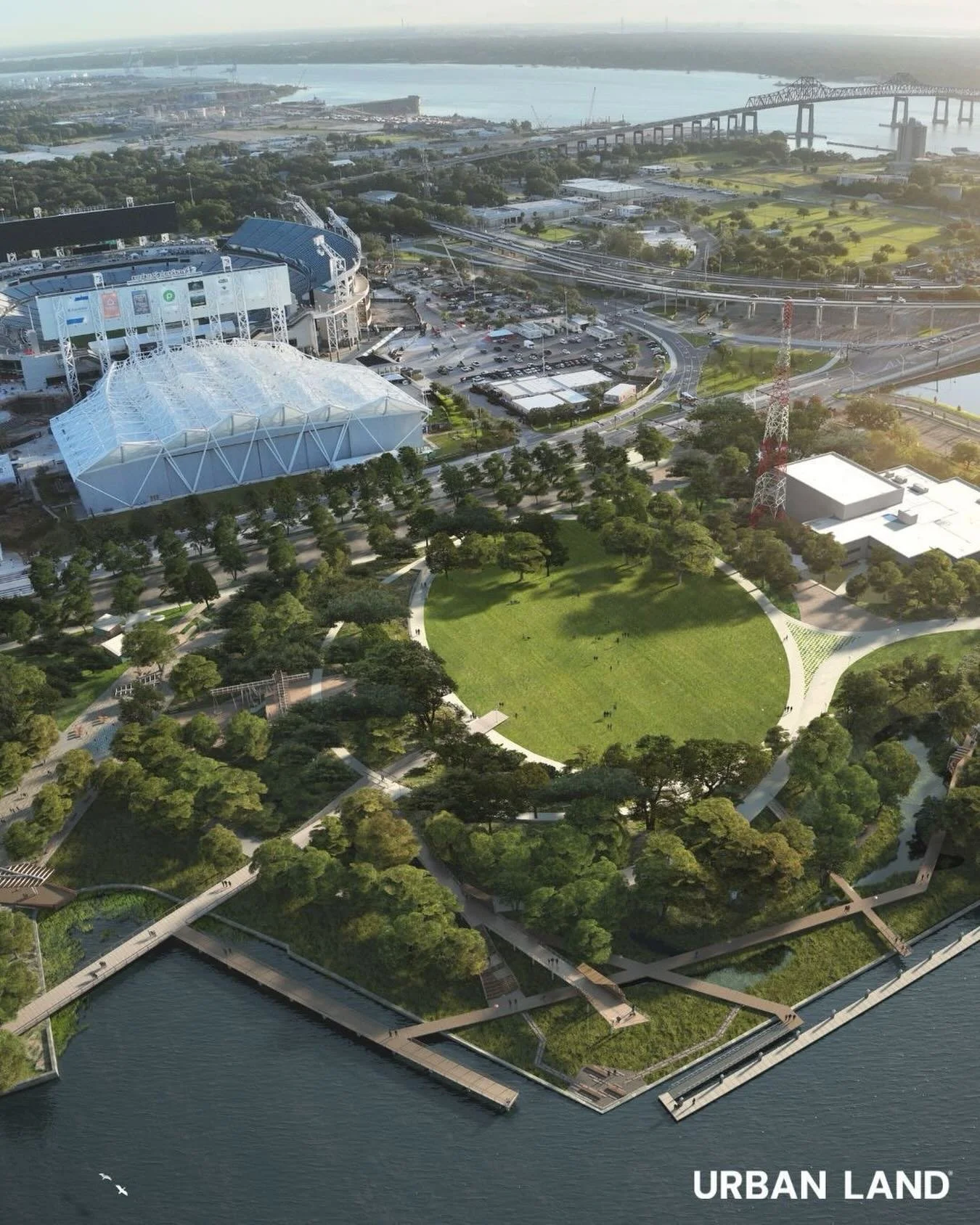🌎 Happy Earth Day! A bold new vision for Jacksonville&rsquo;s riverfront is reshaping how the city lives with its waterfront.

The Metropolitan Park Riverfront redevelopment advances a climate-responsive approach to design, pairing critical flood pr