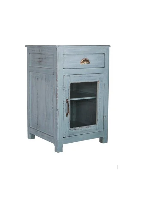 Bedside Cabinet with Glass