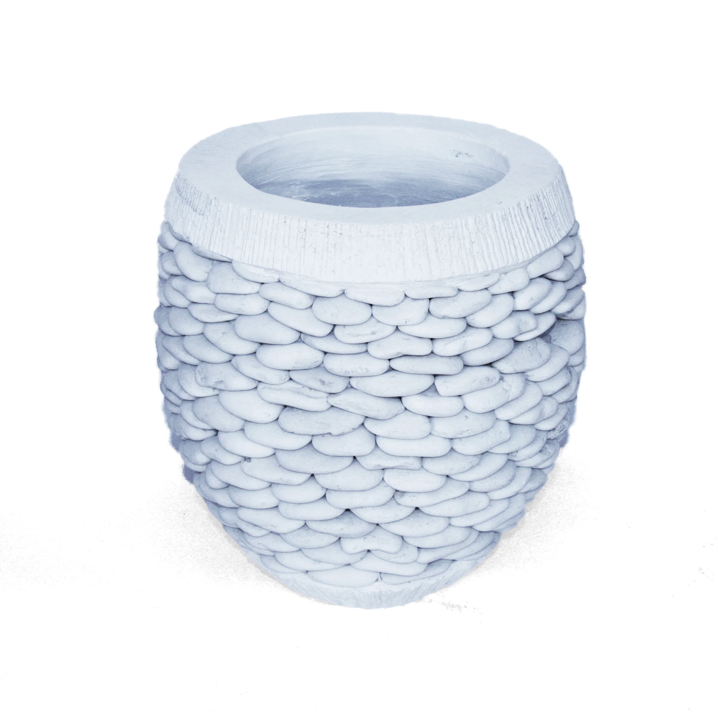 Large White Pebble Planter