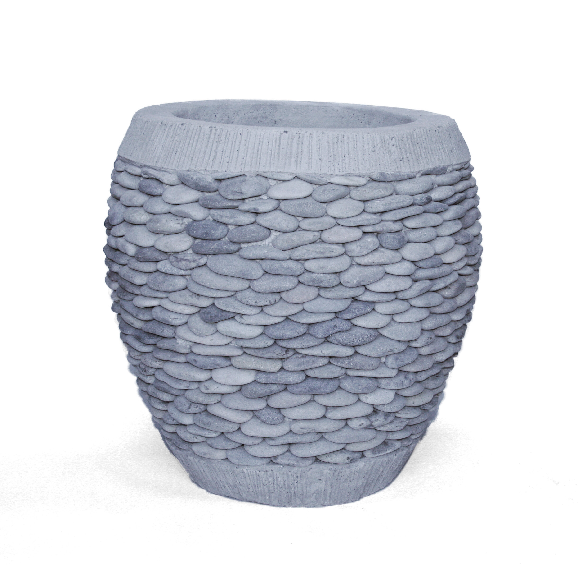 Large Grey Indoor Outdoor Stone Planter