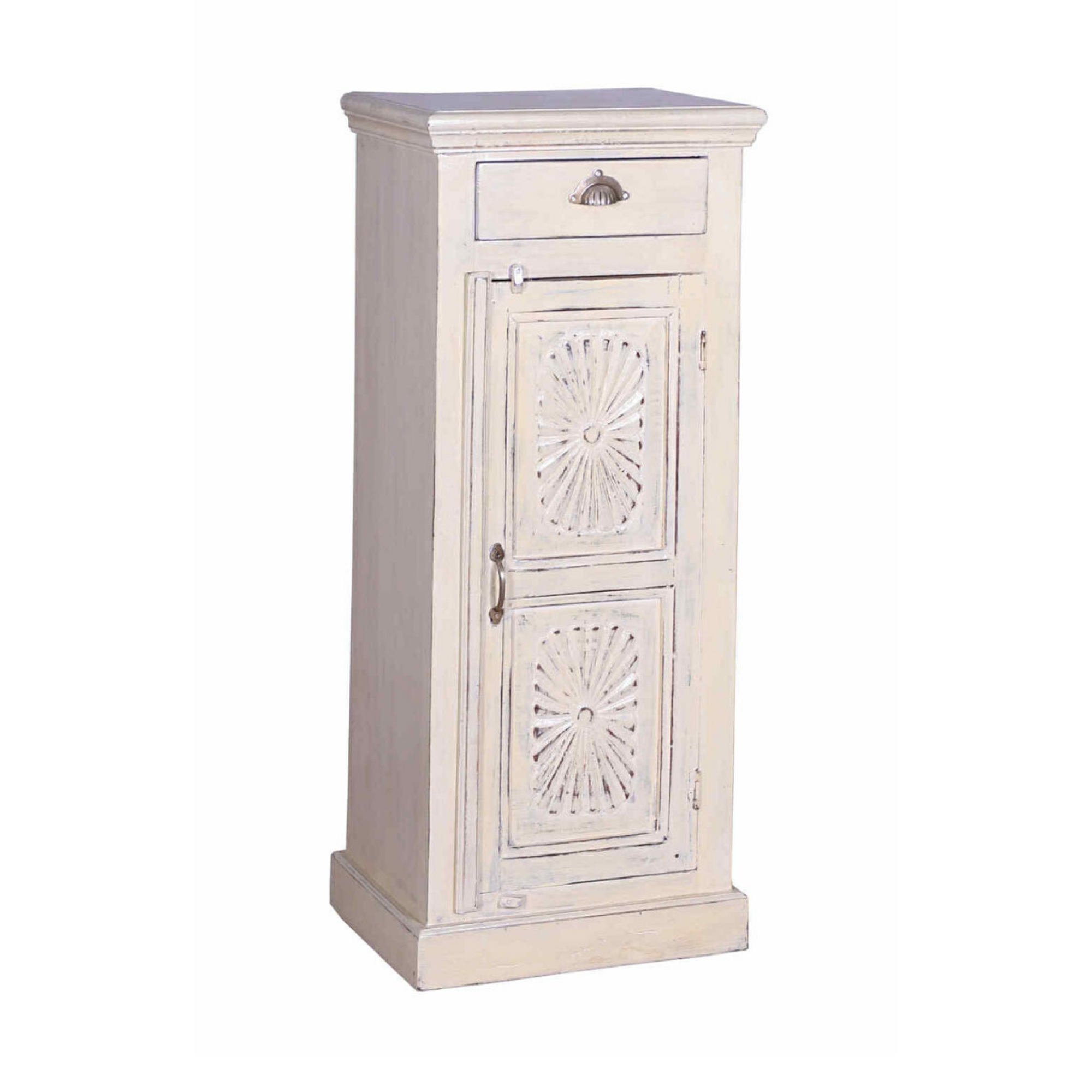 Narrow Pale Yellow Cabinet