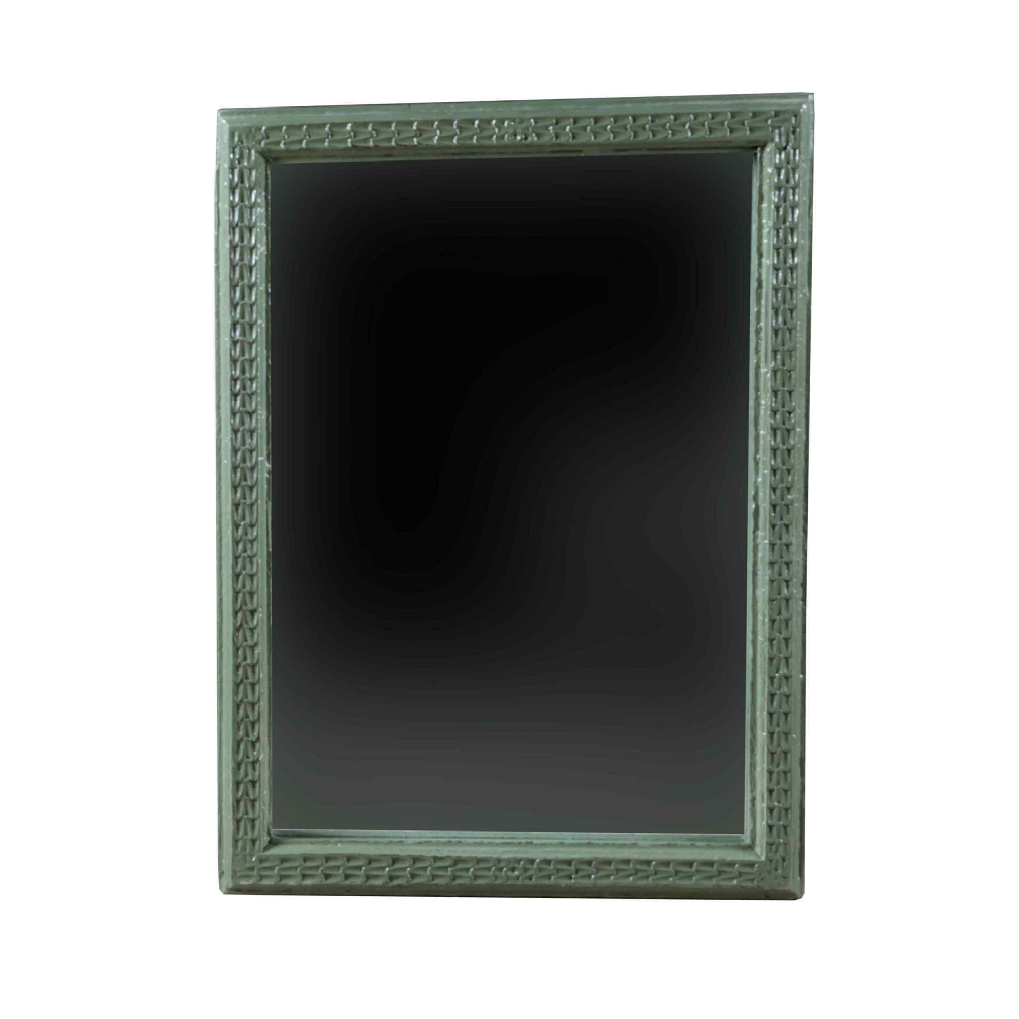 Carved Green Mirror
