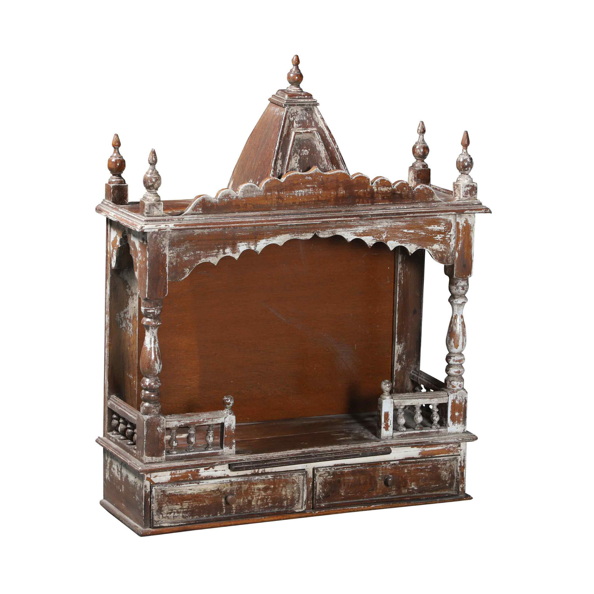 Distressed Boho Style Indian Temple Alter