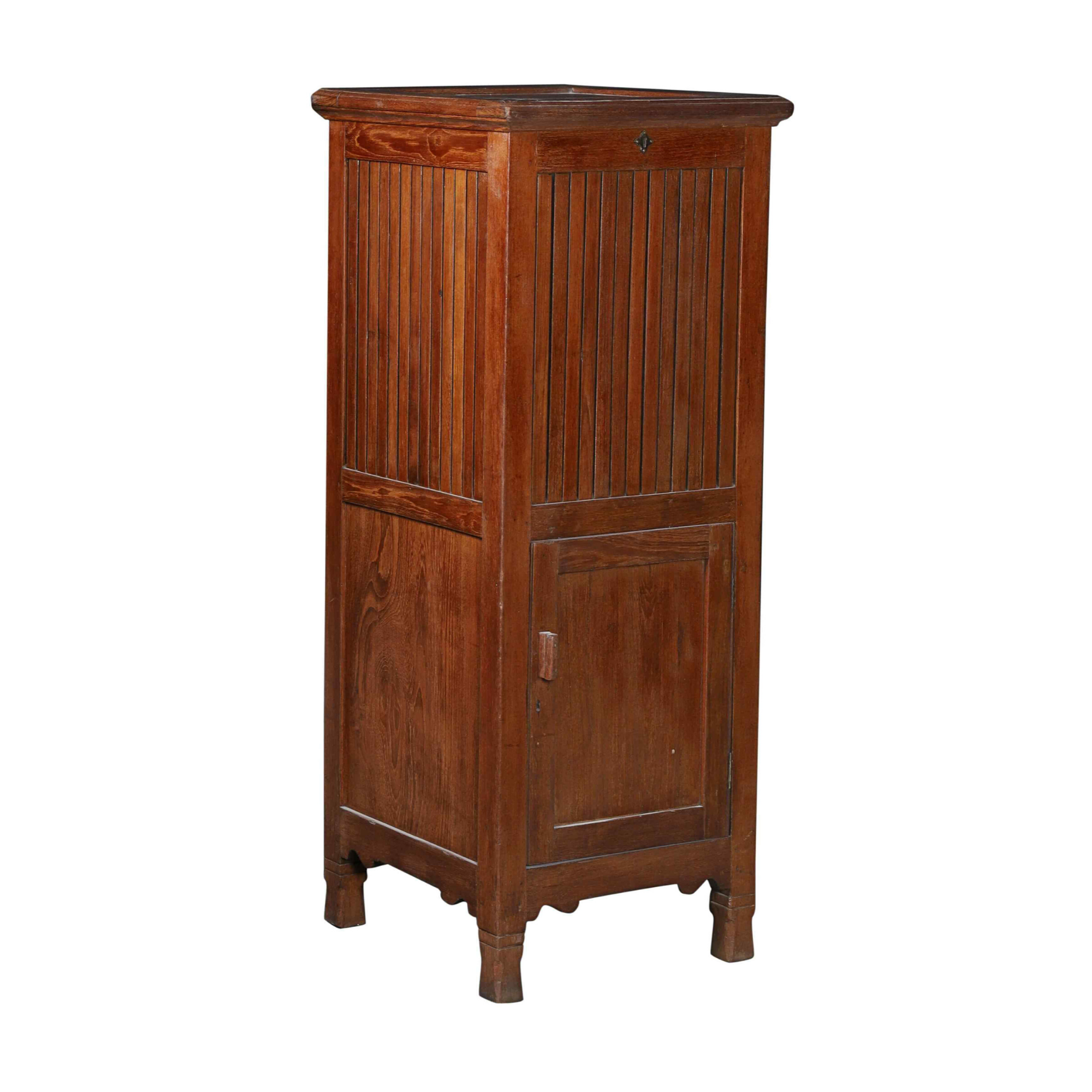 Antique Teak Laundry Cabinet