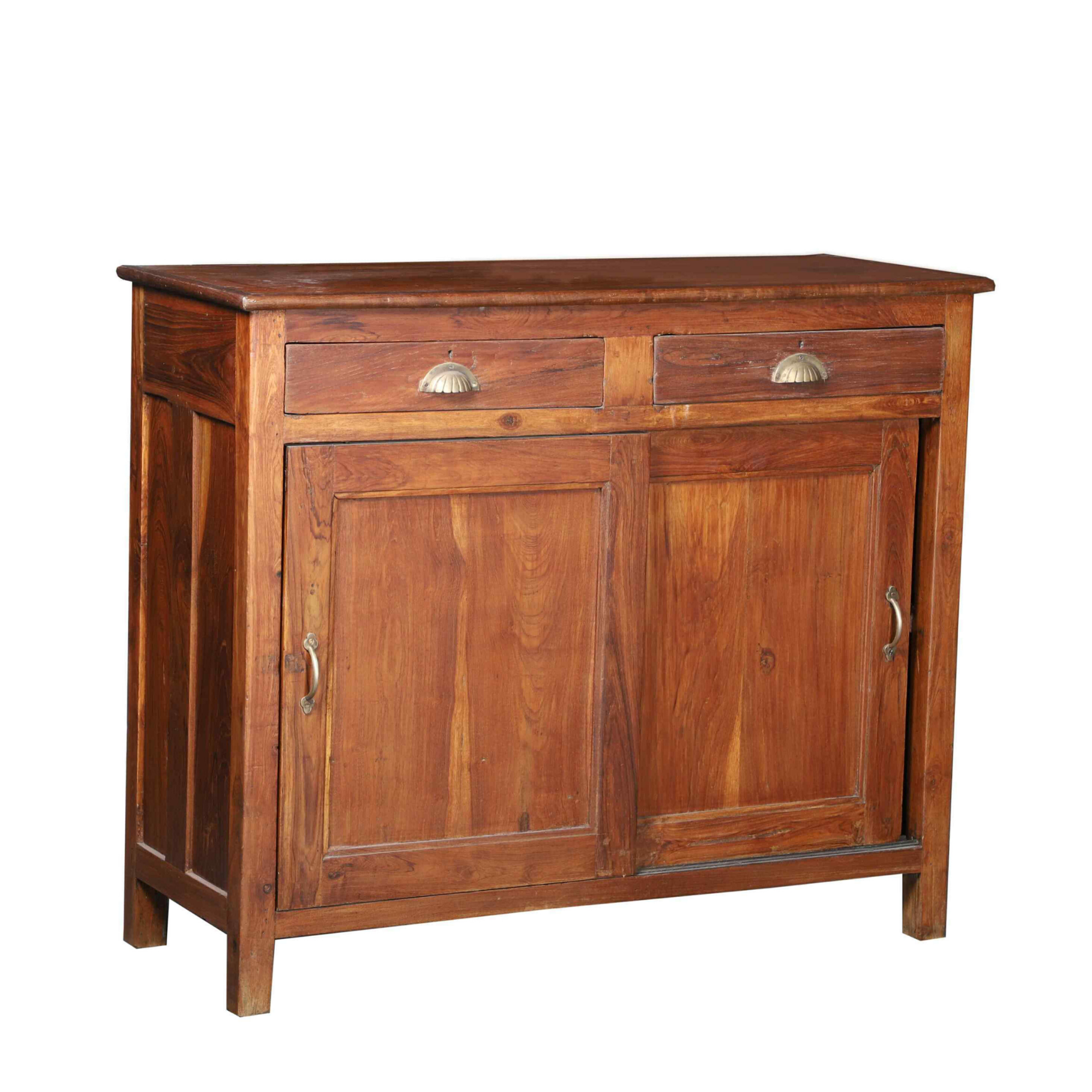 Rustic Teak Wood Sideboard with Drawers