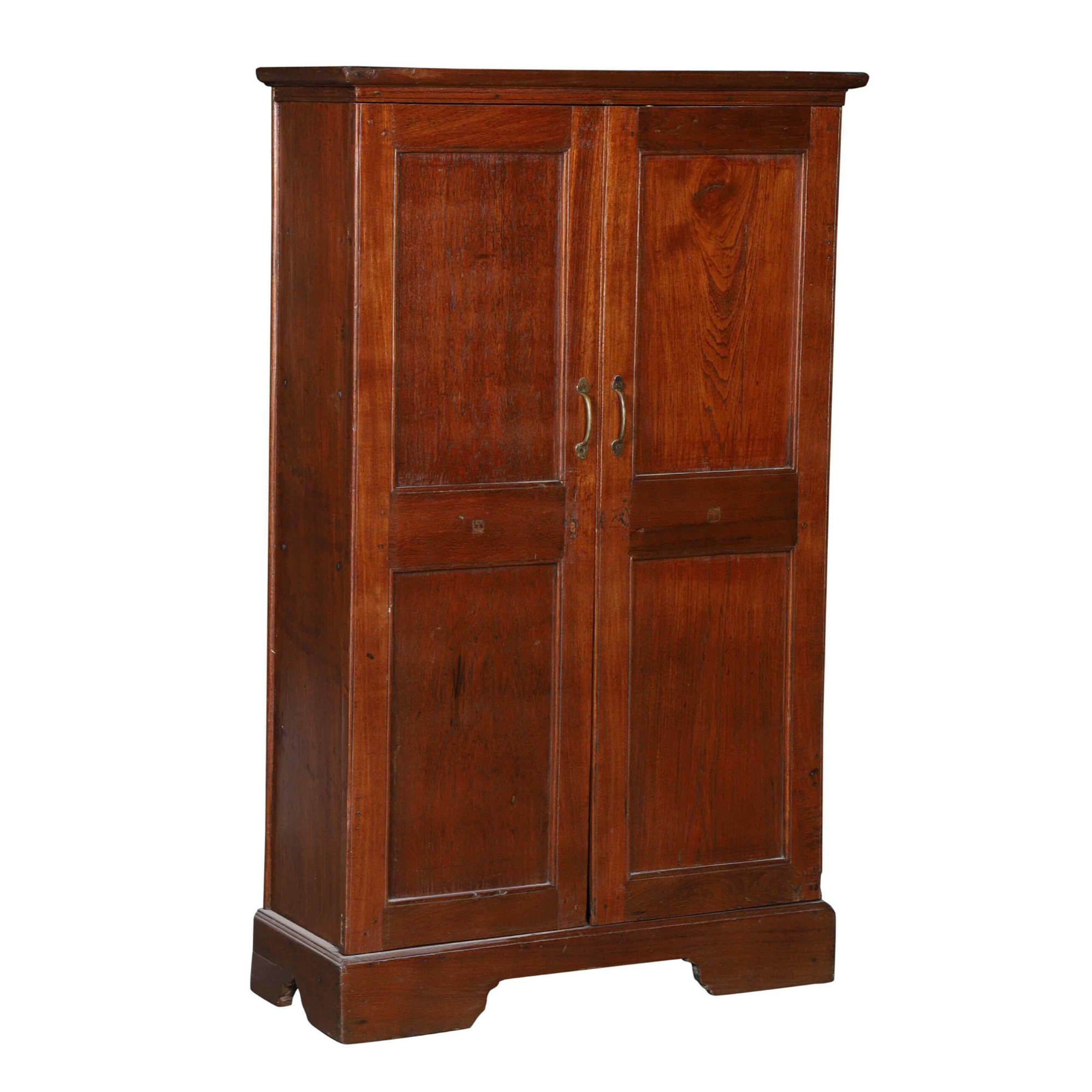 Rustic Teak Wood Storage Cabinet Armoire
