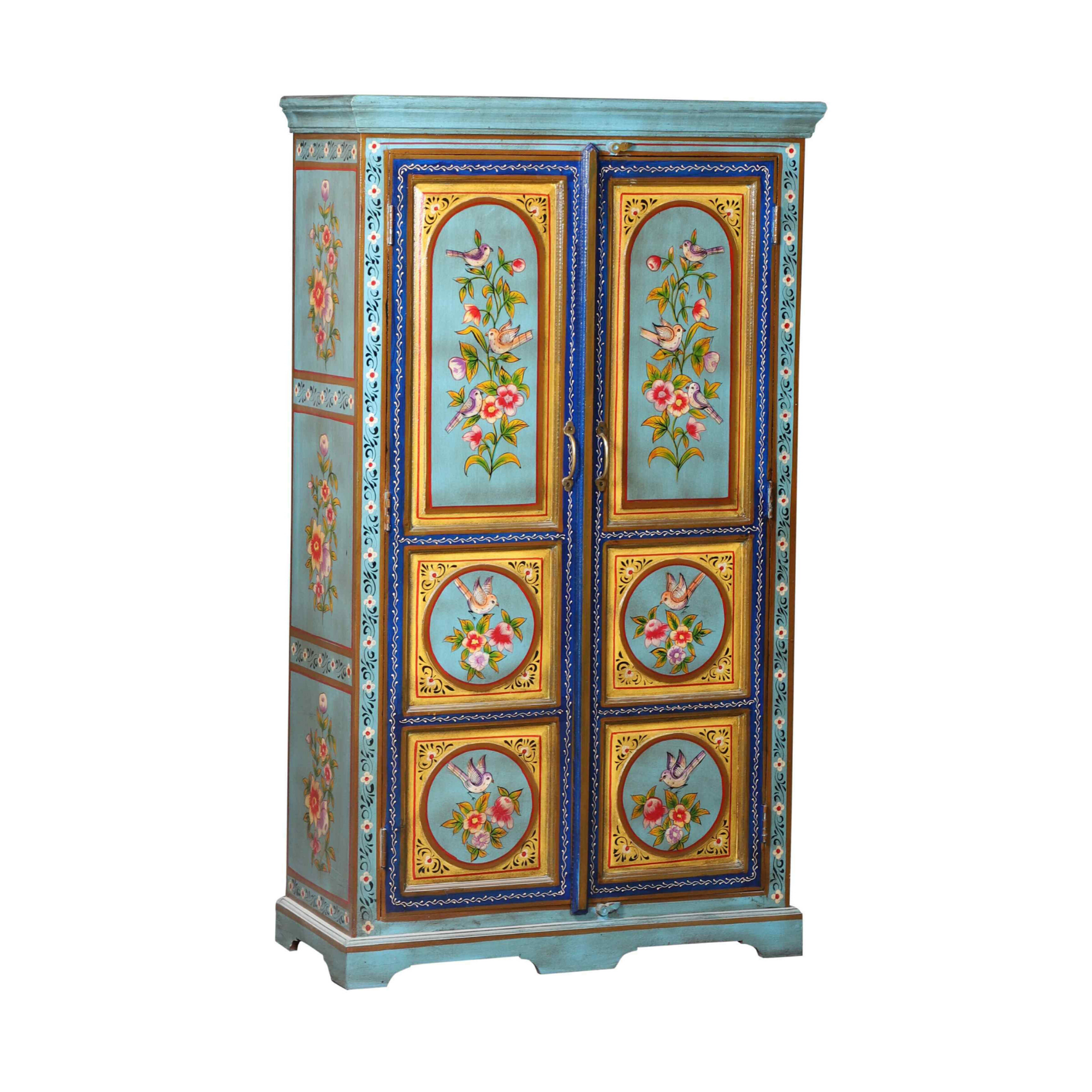 Hand-Painted Rajasthani Cabinet