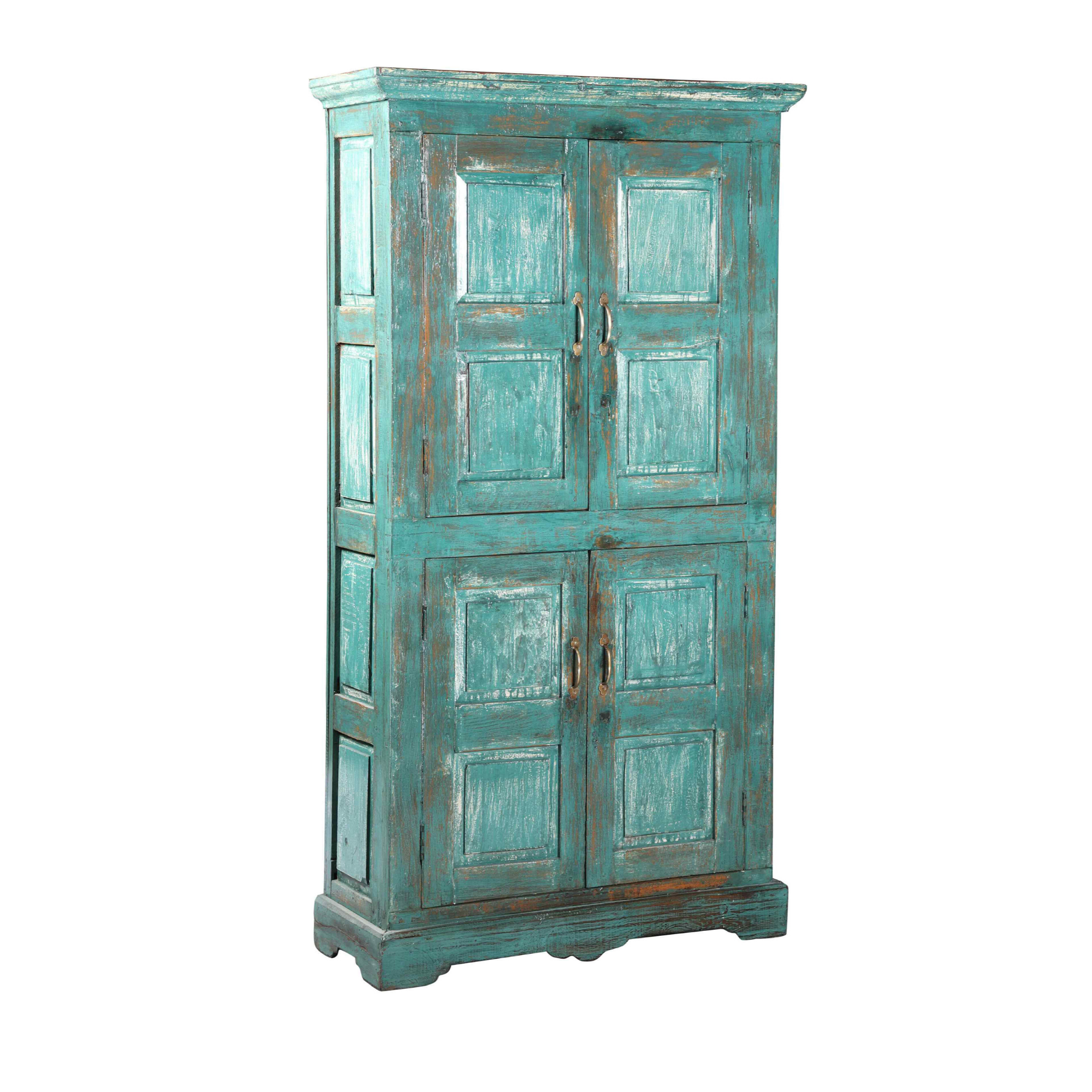 Antique Teal Cabinet