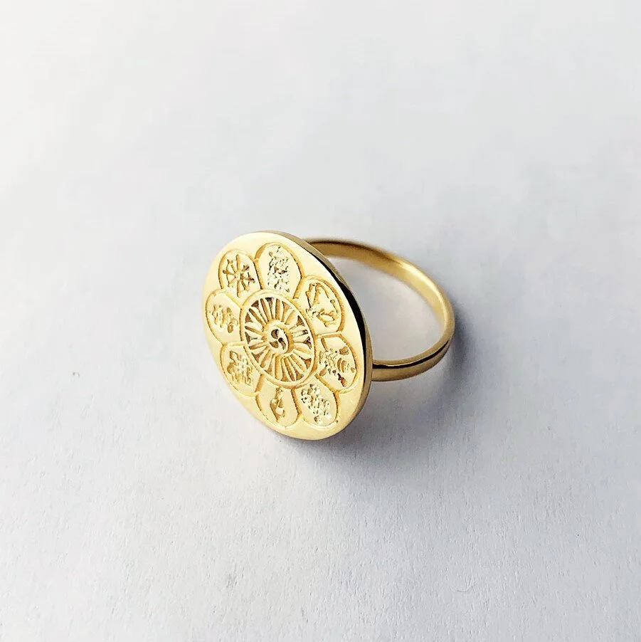 Veda Collection: Auspicious Circle Ring