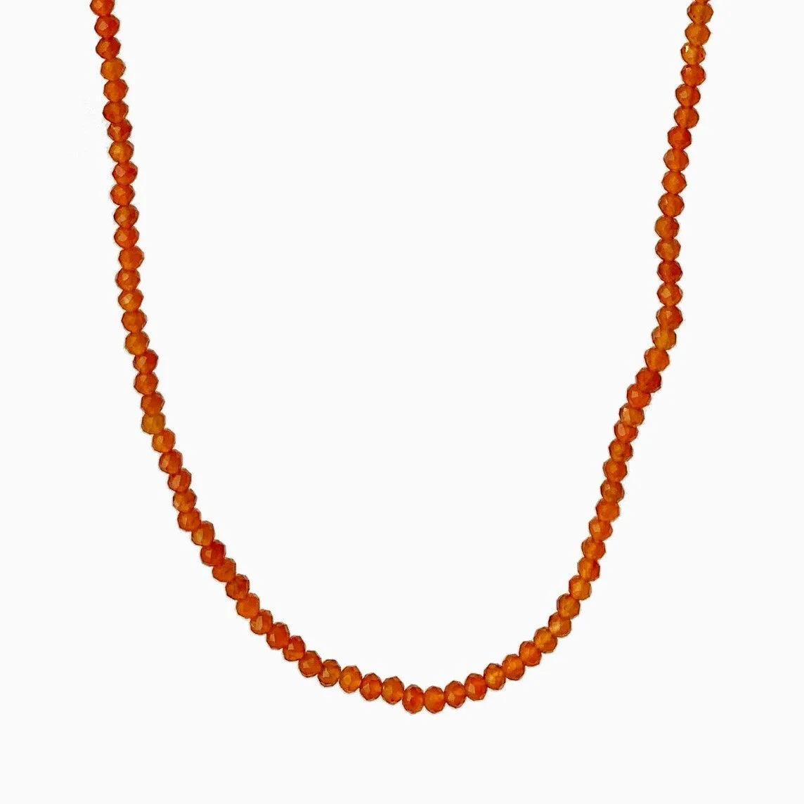Veda Collection: Carnelian Beaded Necklace