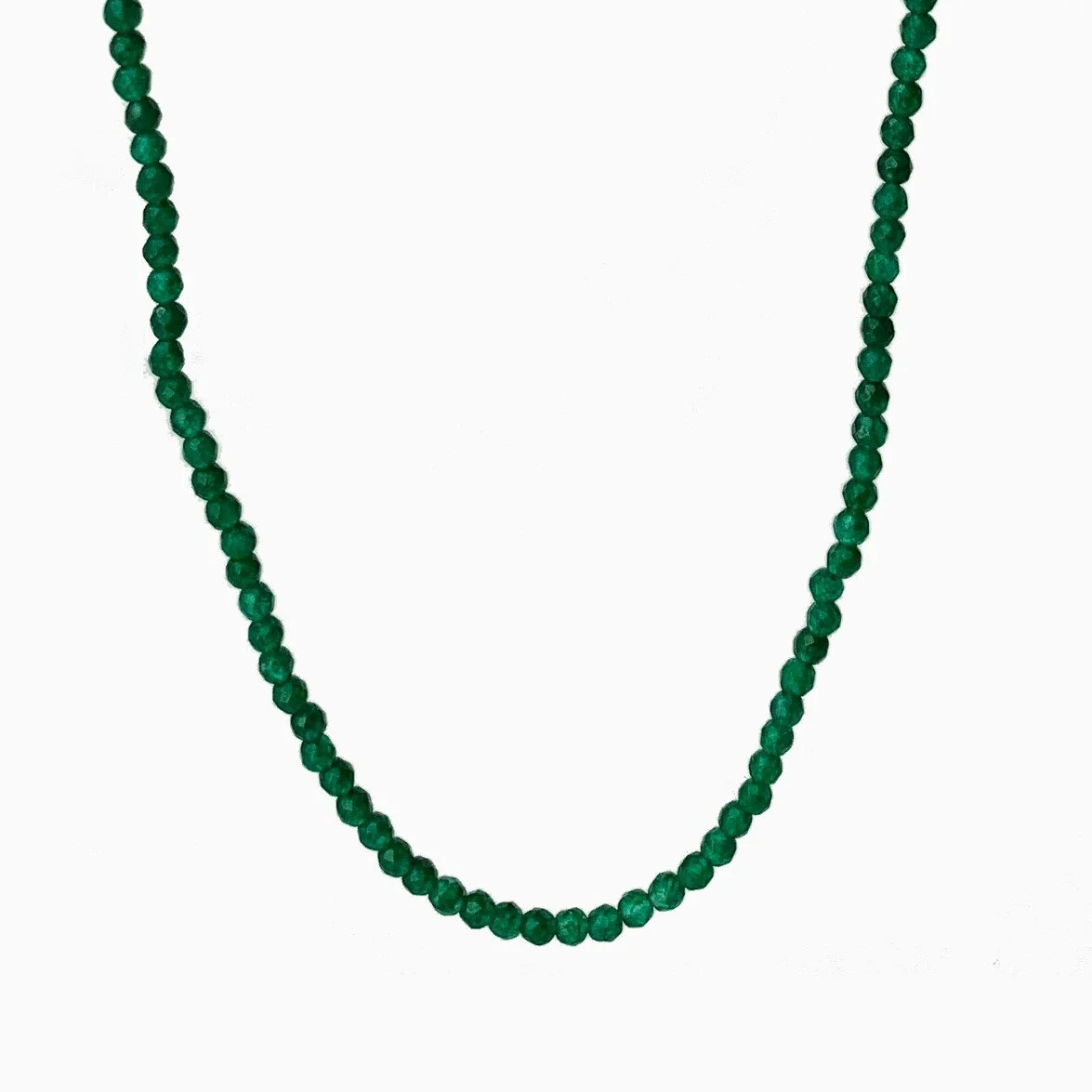 Veda Collection: Emerald Beaded Necklace