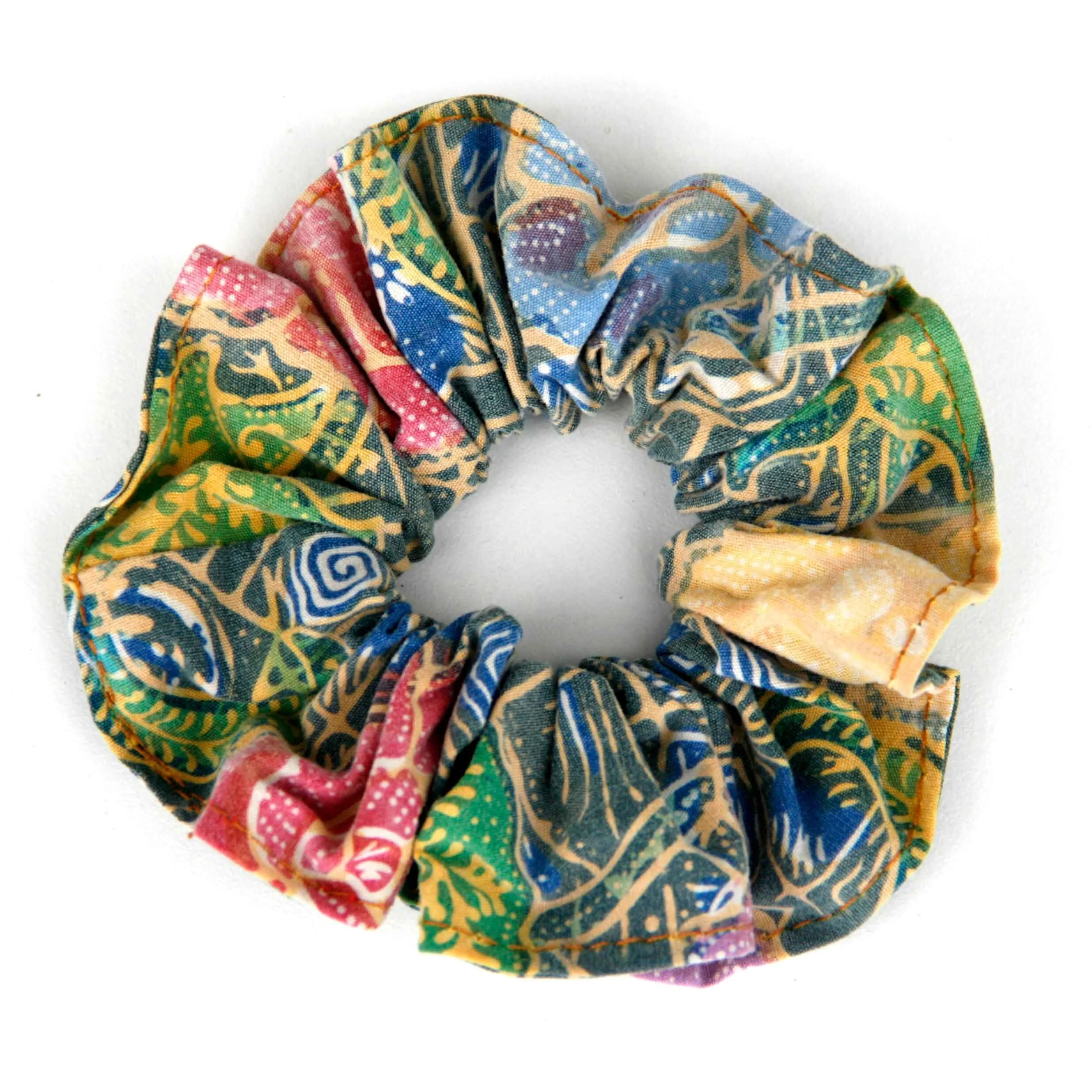 Set of 5 Batik Scrunchies