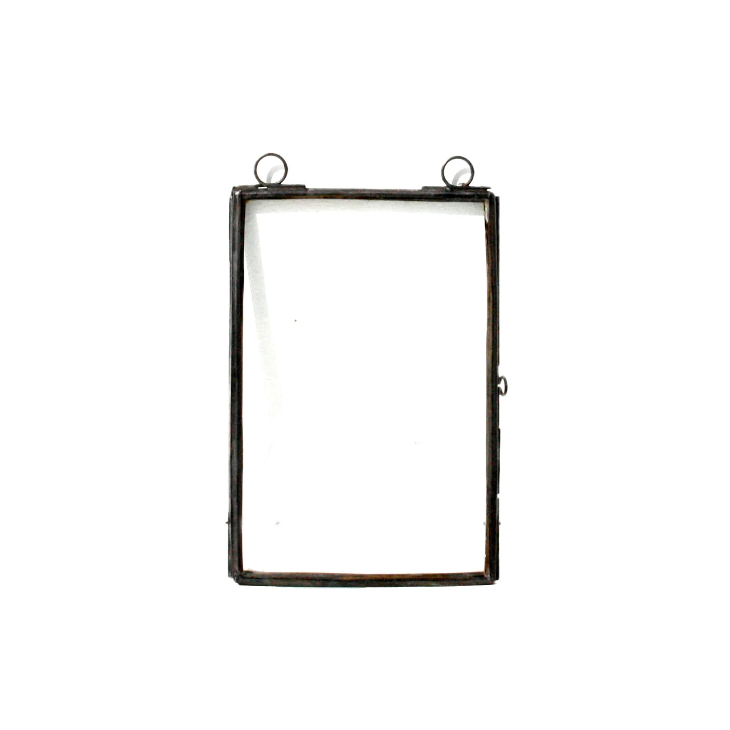 Glass and Brass Photo Box