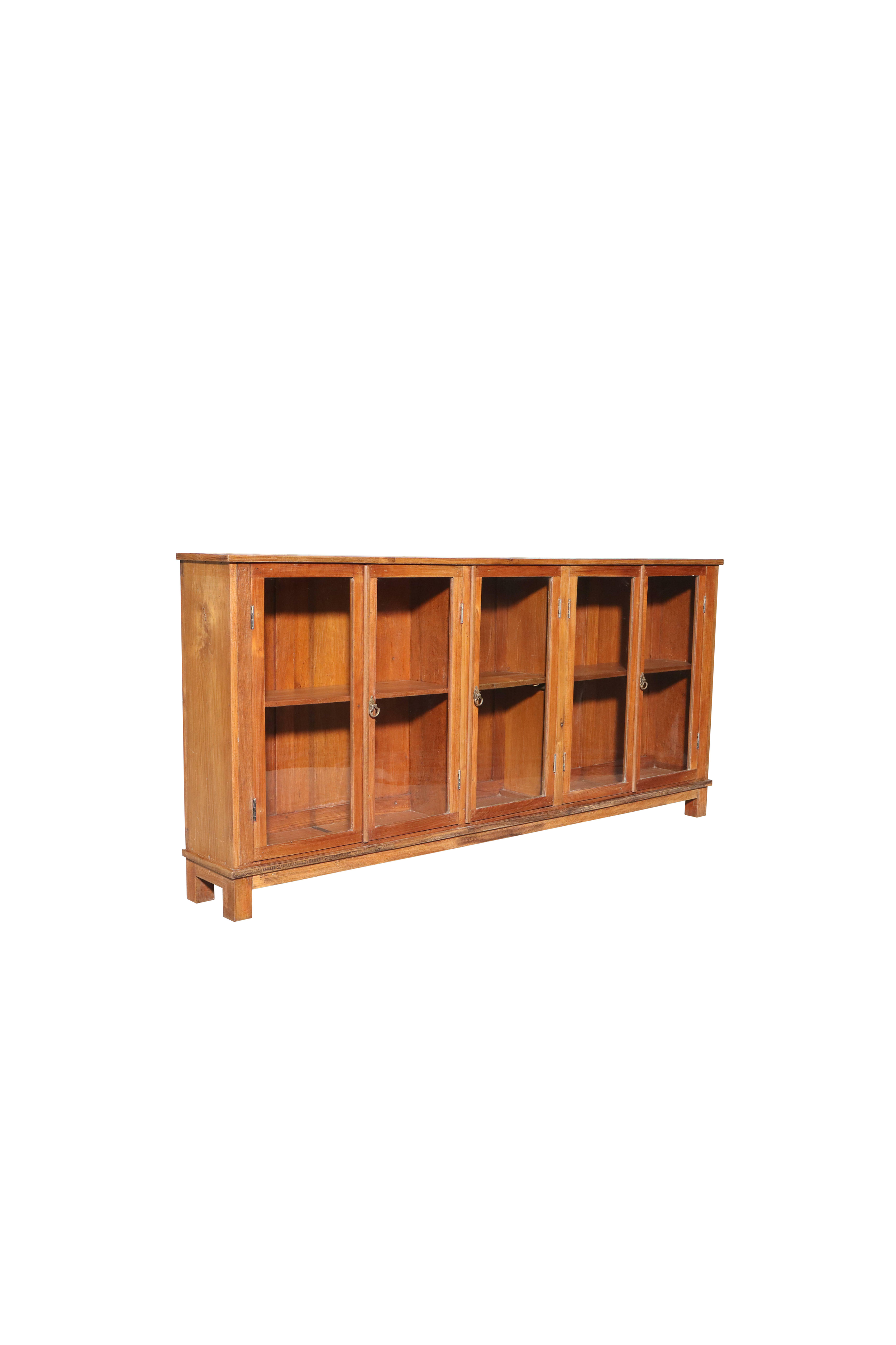 Teak Glass-Front Sideboard