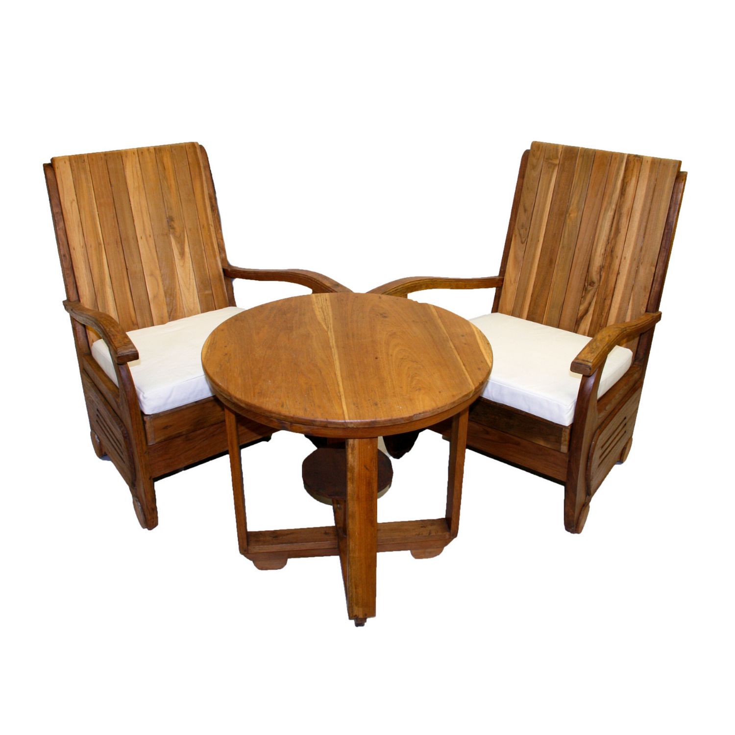 SET OF 5: Teak Dining Set