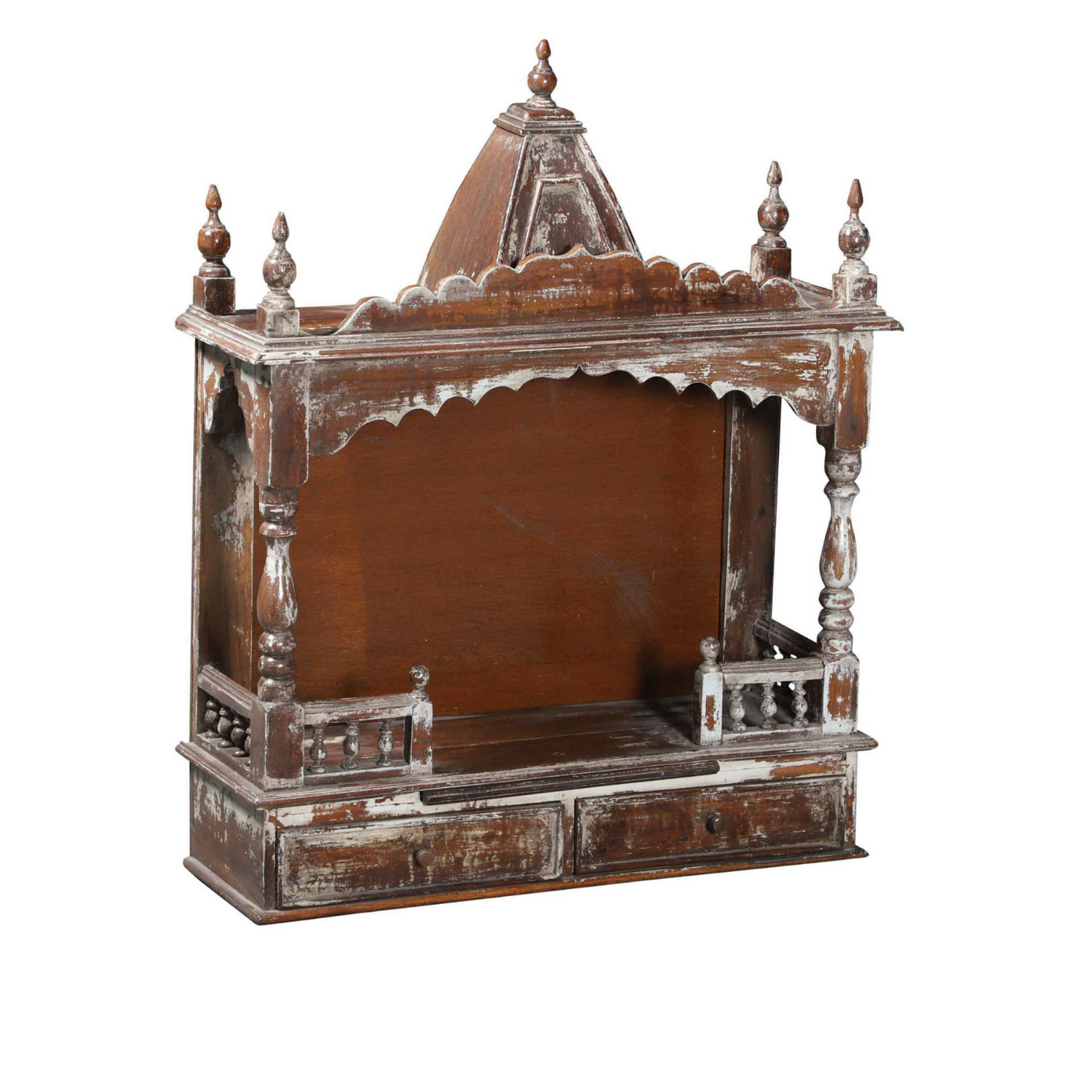 Whitewashed Wooden Temple