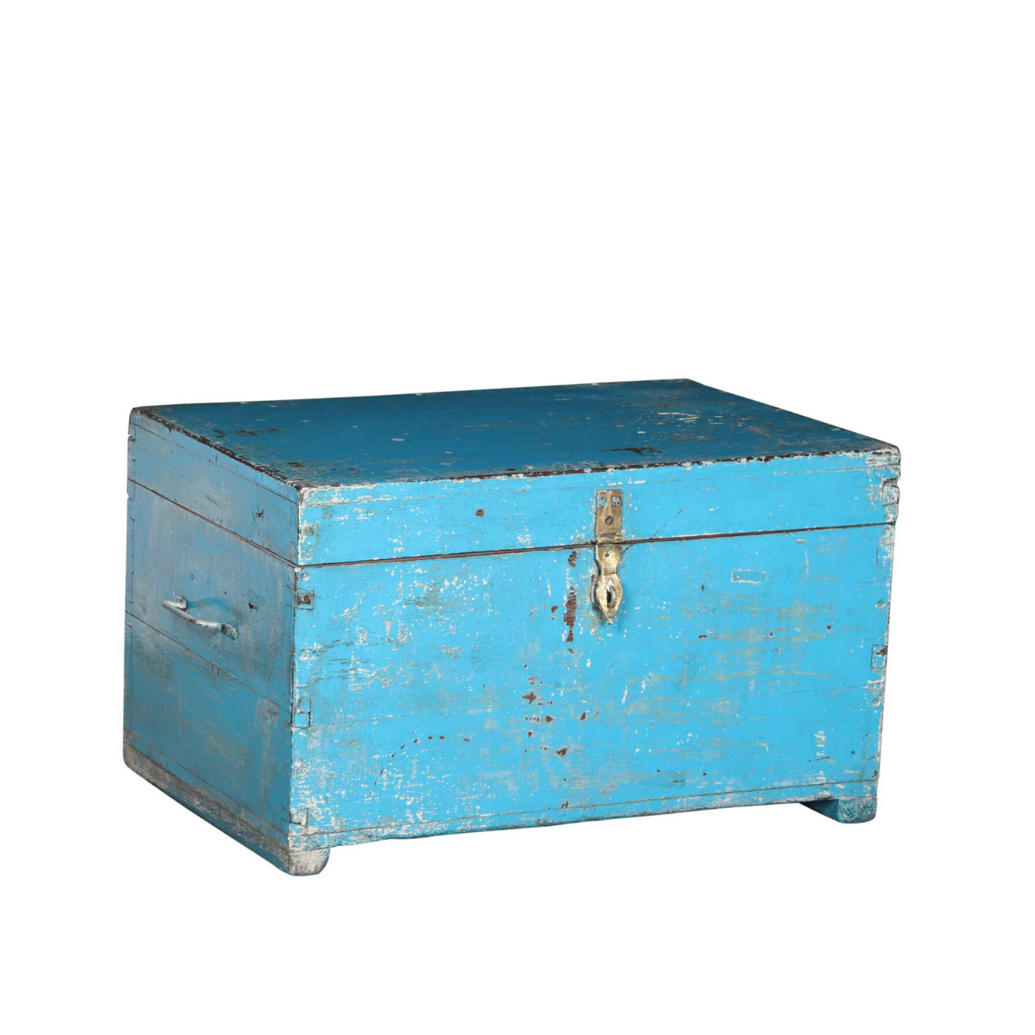 Antique Blue Trunk