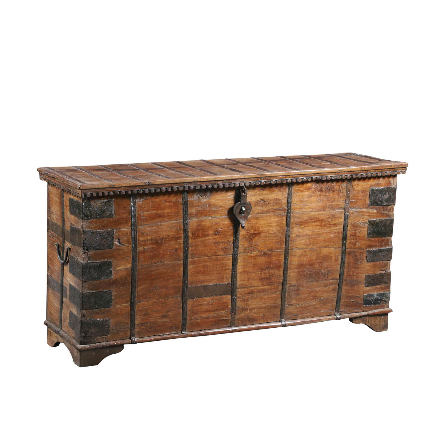 Wooden Trunk with Iron
