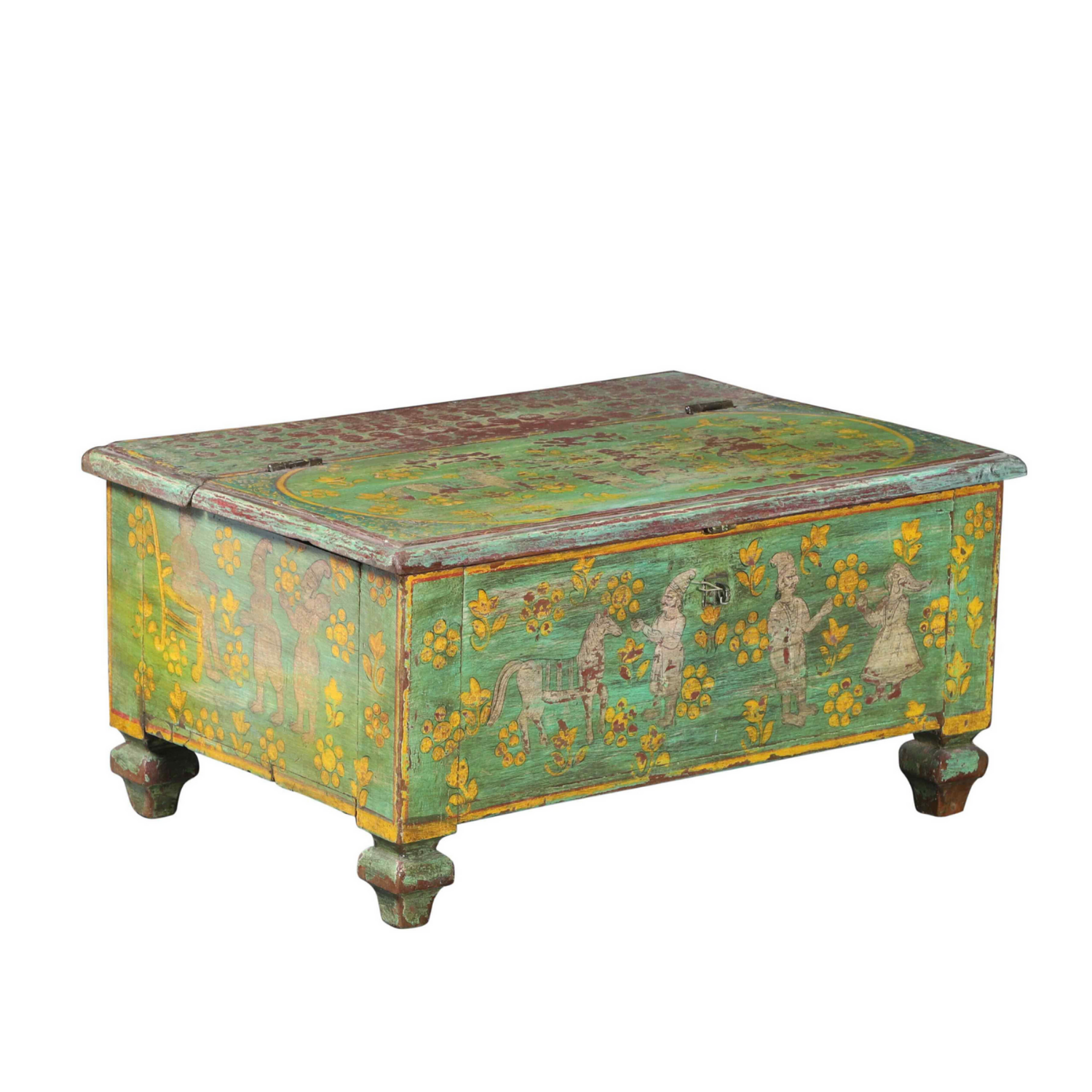 Hand-Painted Rajasthani Trunk
