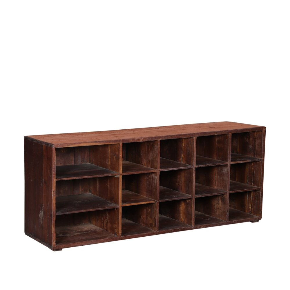 Rustic Cubby Shelf