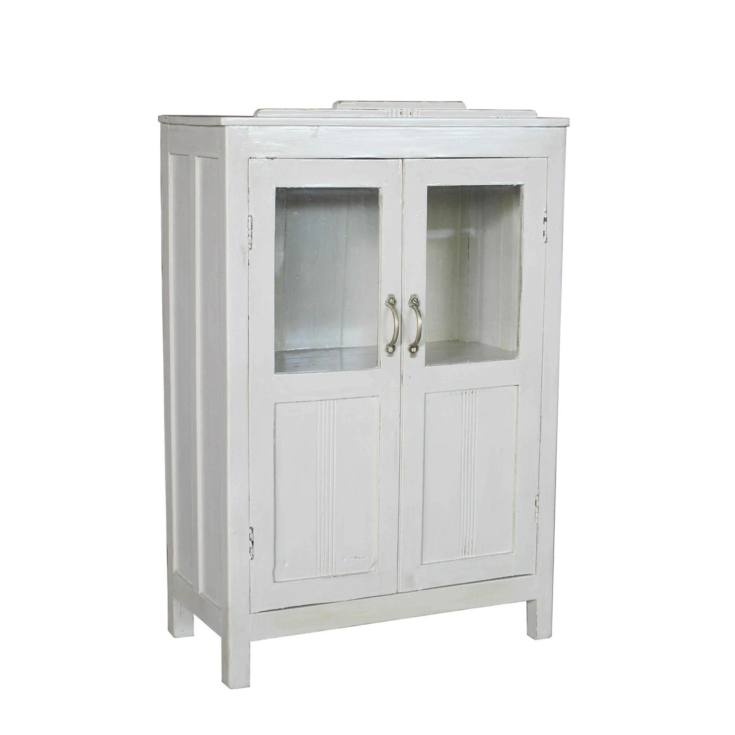 White Cabinet with Glass