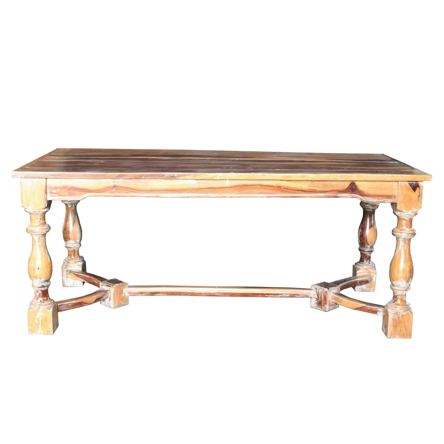 SOLD - Teak Trestle Dining Table