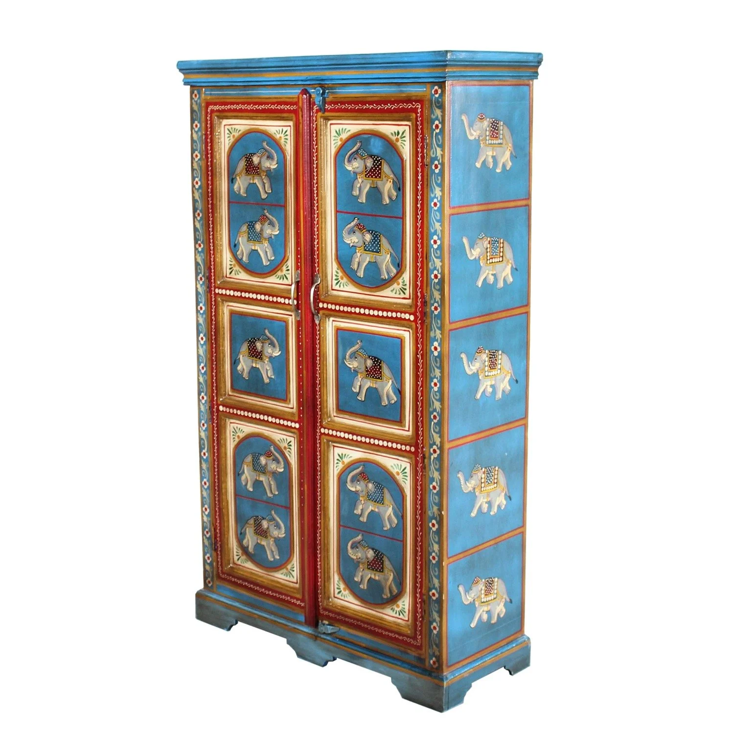 Hand-Painted Rajasthani Cabinet